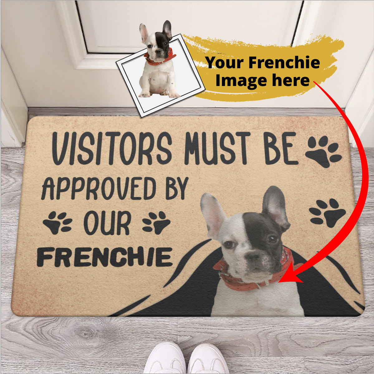 French Bulldog Personalized Entry Mat for Dog Park Days-fadou