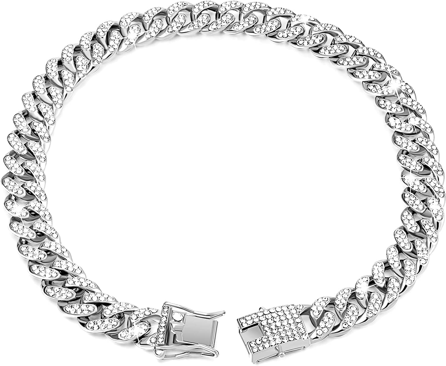 Frenchie Cuban Diamond Necklace Chain for Frenchie Enthusiasts-fadou