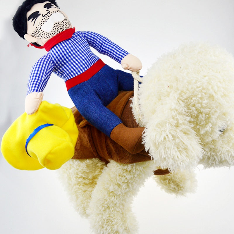 Cowboy French Bulldog Festive Costume for Flat-Face Breeds-fadou