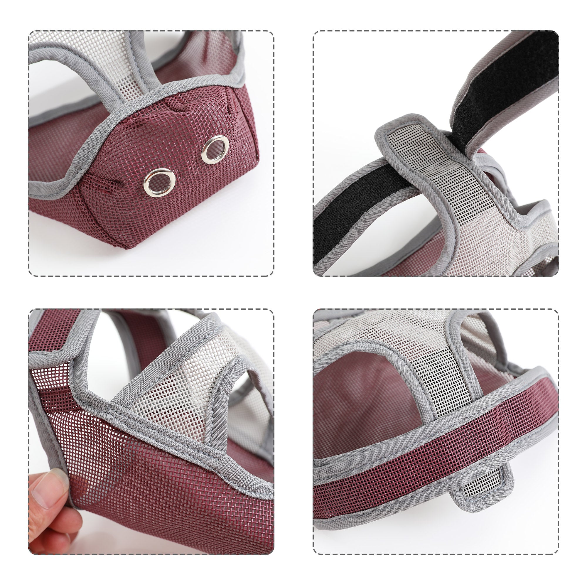 French Bulldog Breathable Safety Muzzle for Short-Nosed Dogs-fadou