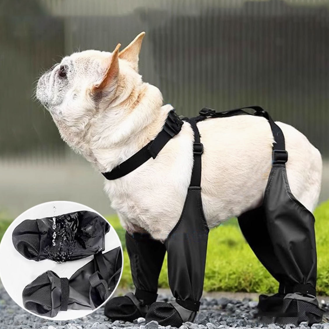 French Bulldog Soft Protective Booties for Training Sessions-fadou