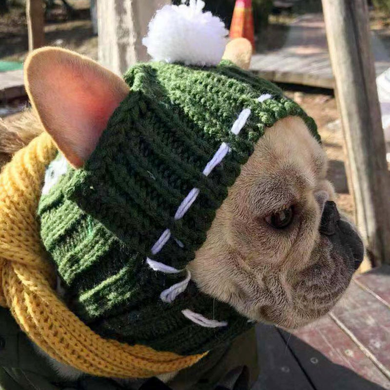 French Bulldog Winter Sun Headwear for Brachycephalic Dogs-fadou