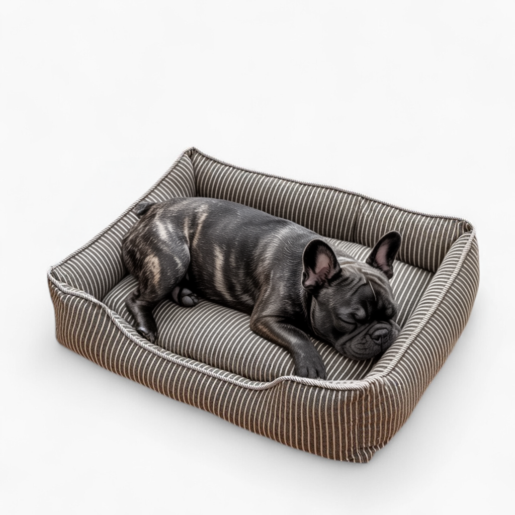 French Bulldog Washable Dog Lounger for Flat-Face Breeds-fadou