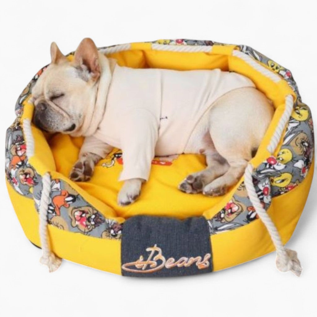 French Bulldog Comfortable Dog Lounger for Training Sessions-fadou