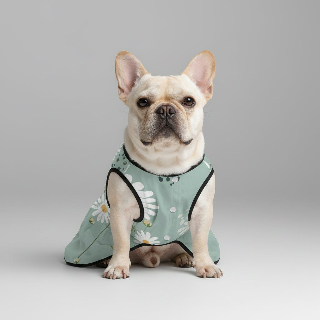 Autumn French Bulldog Cute Dress for Outdoor Adventures-fadou