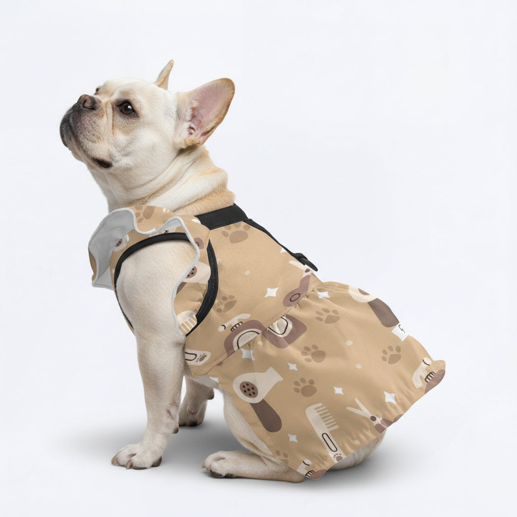 Olive French Bulldog Dog Outfit for Brachycephalic Dogs-fadou