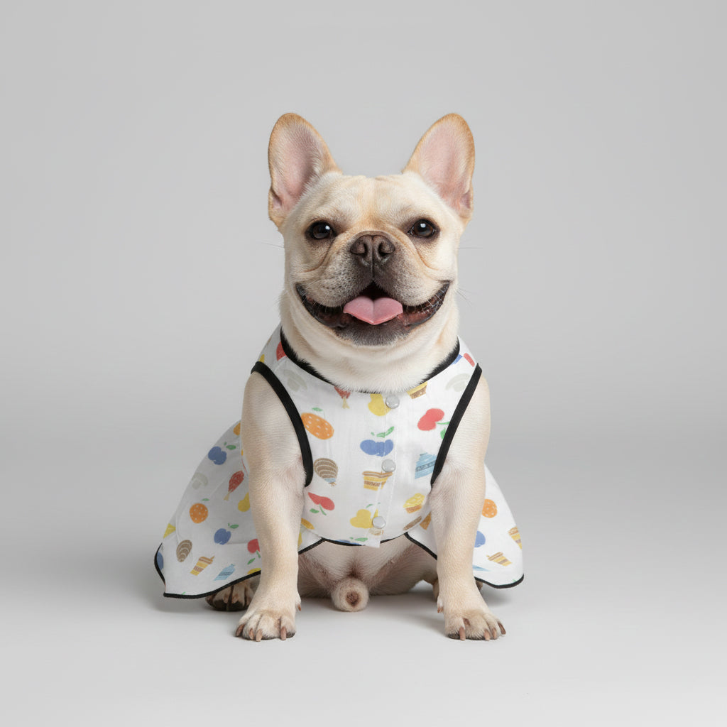 Lulu French Bulldog Summer Dress for Brachycephalic Dogs-fadou