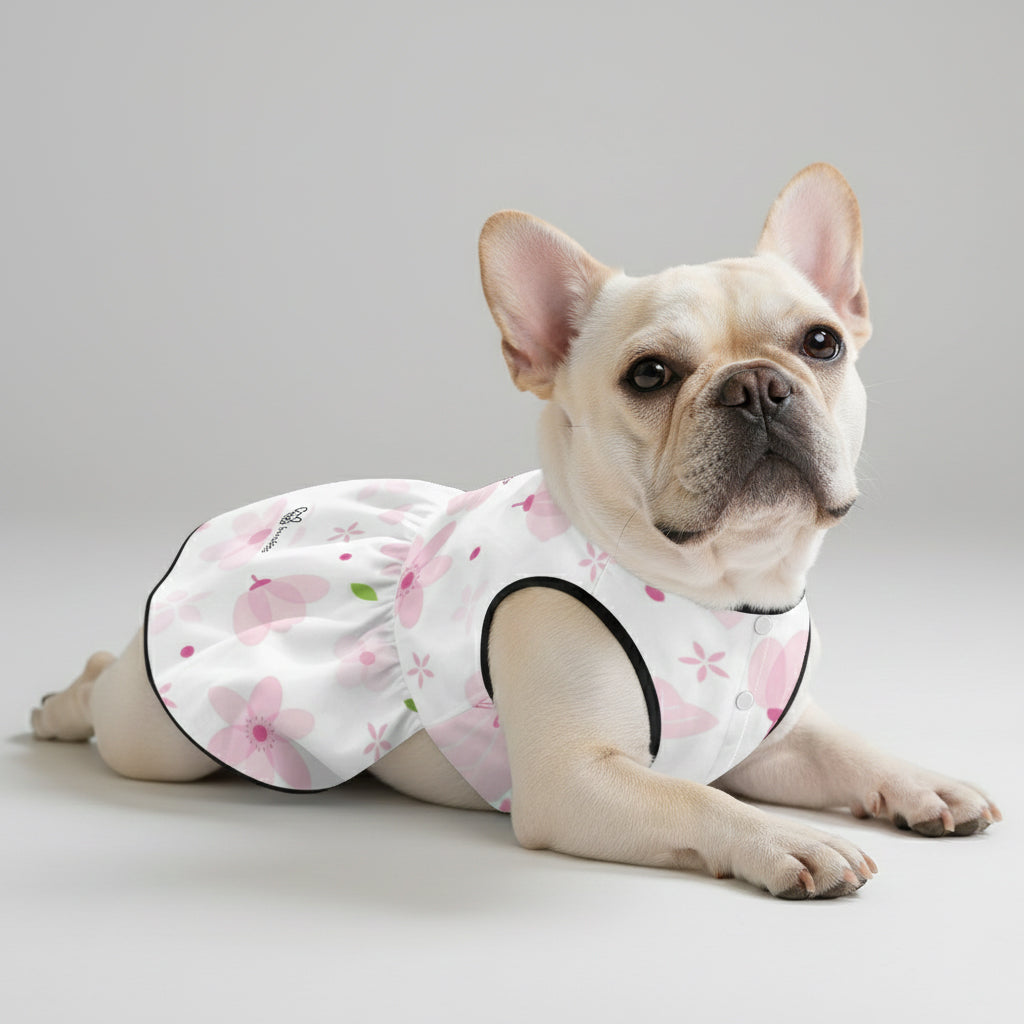 Zoya French Bulldog Summer Dress for Outdoor Adventures-fadou