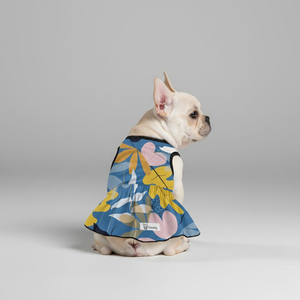 Claire French Bulldog Summer Dress for Brachycephalic Dogs-fadou