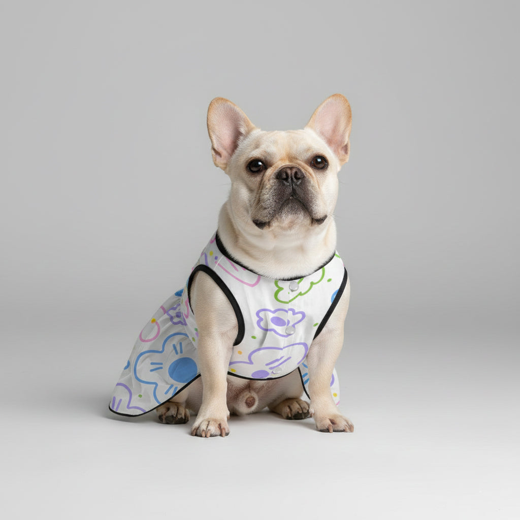 Ella French Bulldog Summer Dress for Outdoor Adventures-fadou