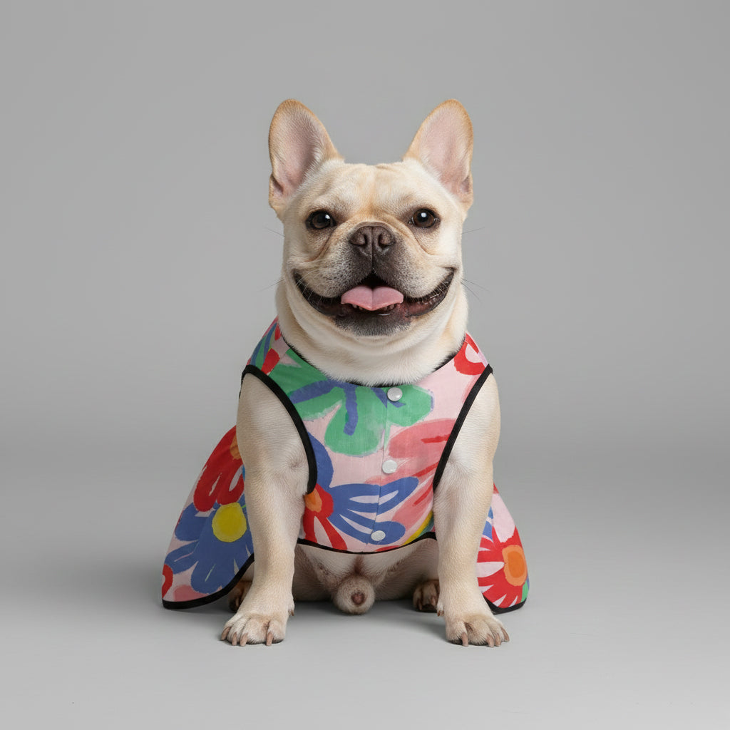 Alice French Bulldog Cute Dress for Brachycephalic Dogs-fadou