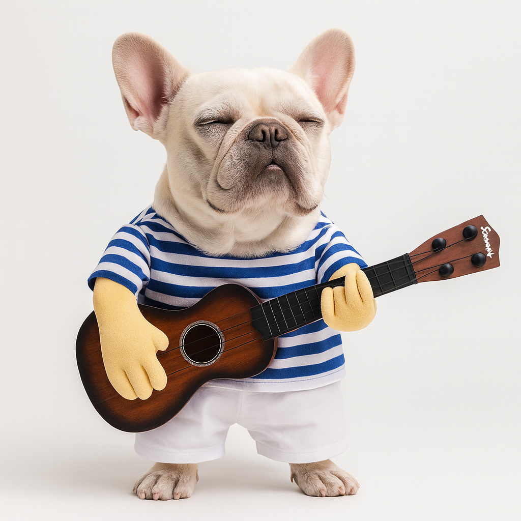 The Guitarist - Halloween Costume for Frenchie Enthusiasts-fadou