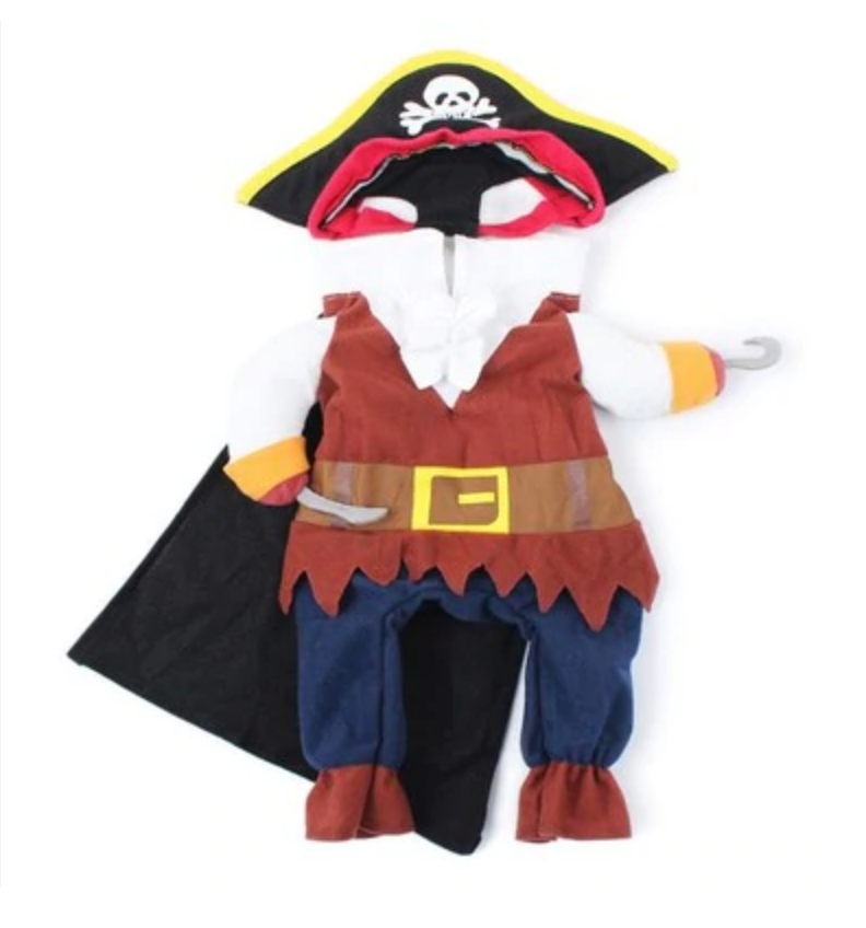 Caribbean Halloween Festive Costume for French Bulldogs-fadou