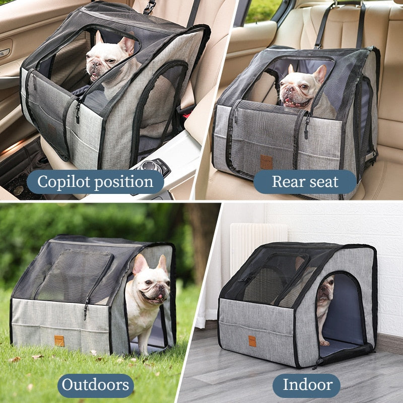 French Bulldog Safe Car Seat Cover for Training Sessions-fadou