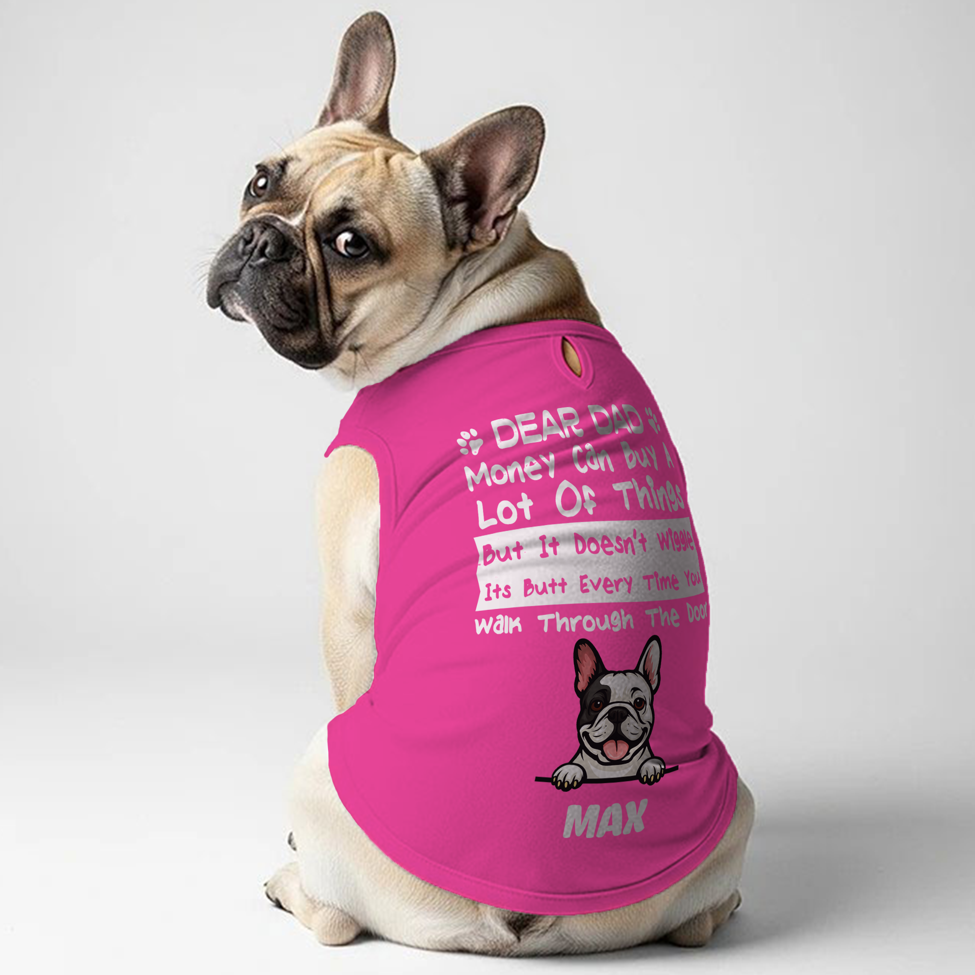 French Bulldog Personalized Dog Lover Tee for Frenchie Enthusiasts-fadou