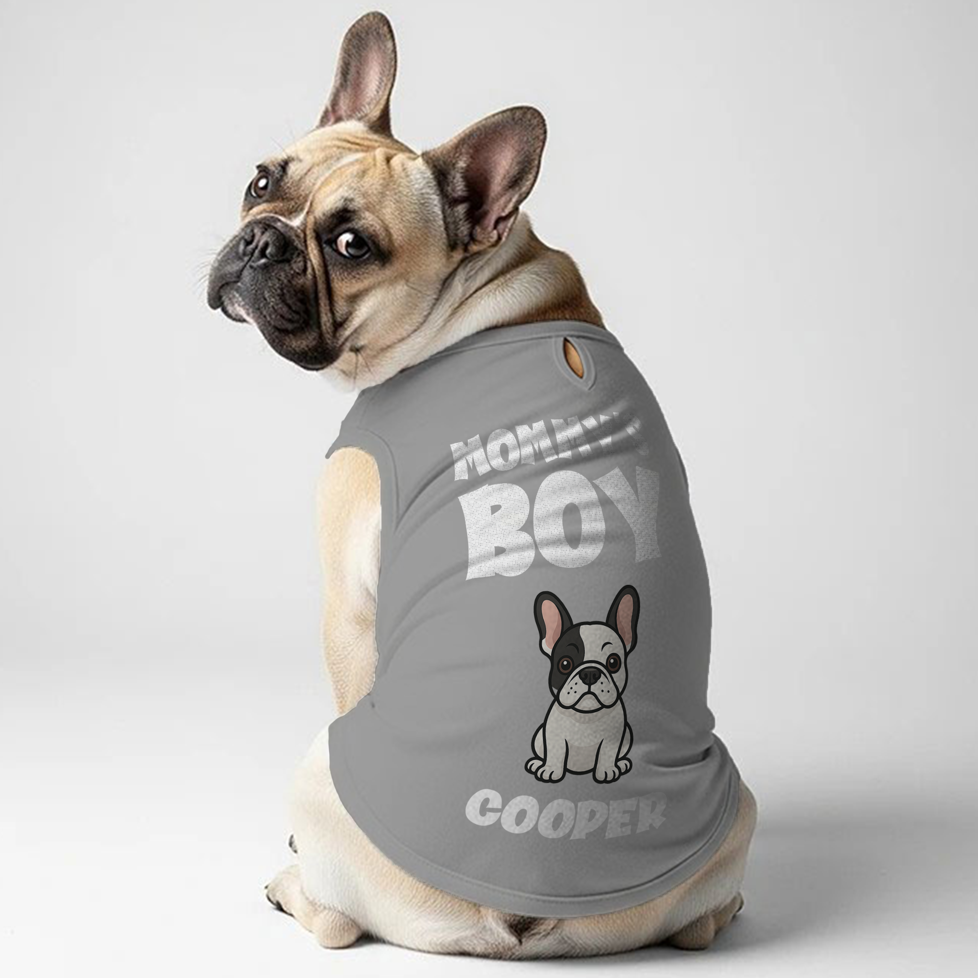 Custom Personalized Cotton T-Shirt for Frenchie Enthusiasts-fadou