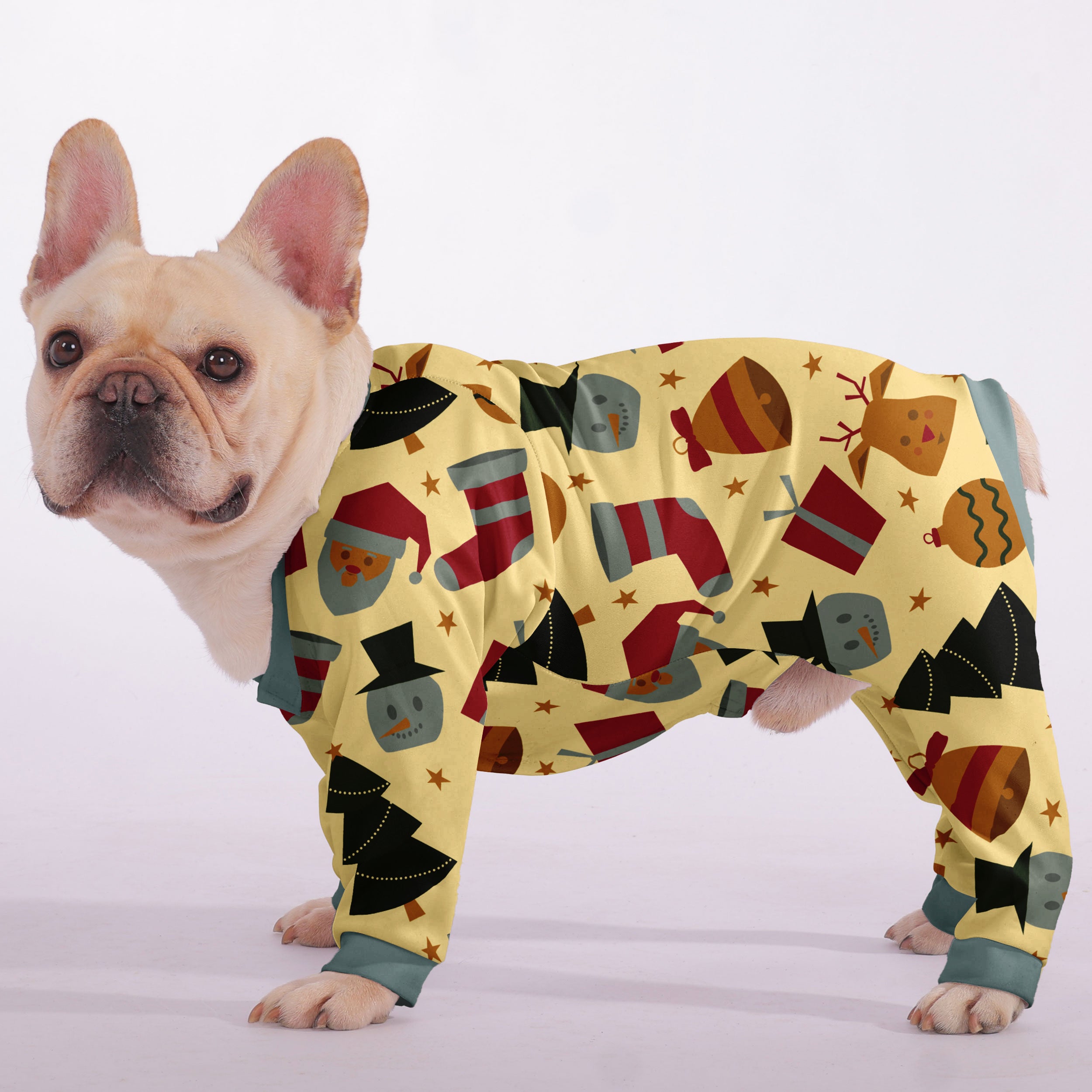 French Bulldog Christmas Dog Lounger for Short-Nosed Dogs-fadou