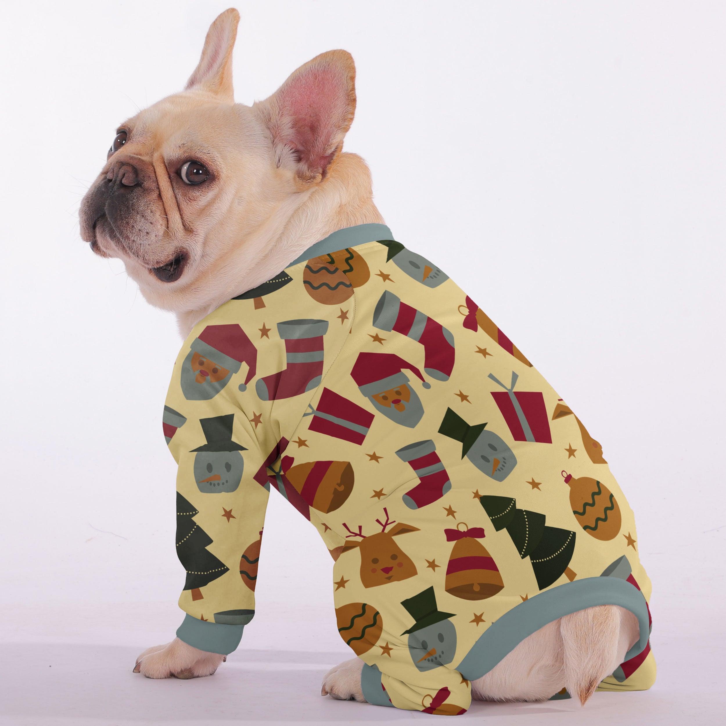 French Bulldog Christmas Dog Lounger for Short-Nosed Dogs-fadou