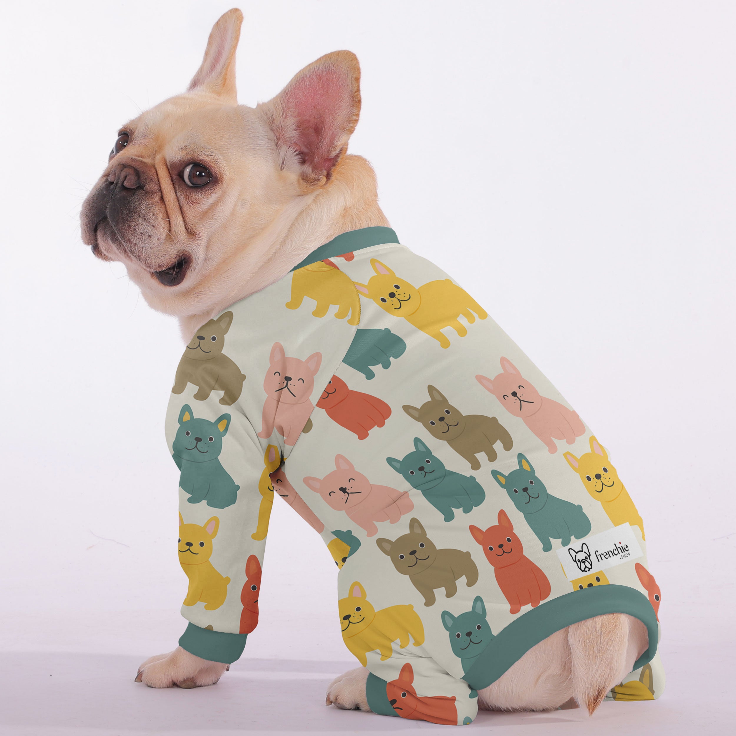Ghost French Bulldog Cozy Sofa Bed for Short-Nosed Dogs-fadou
