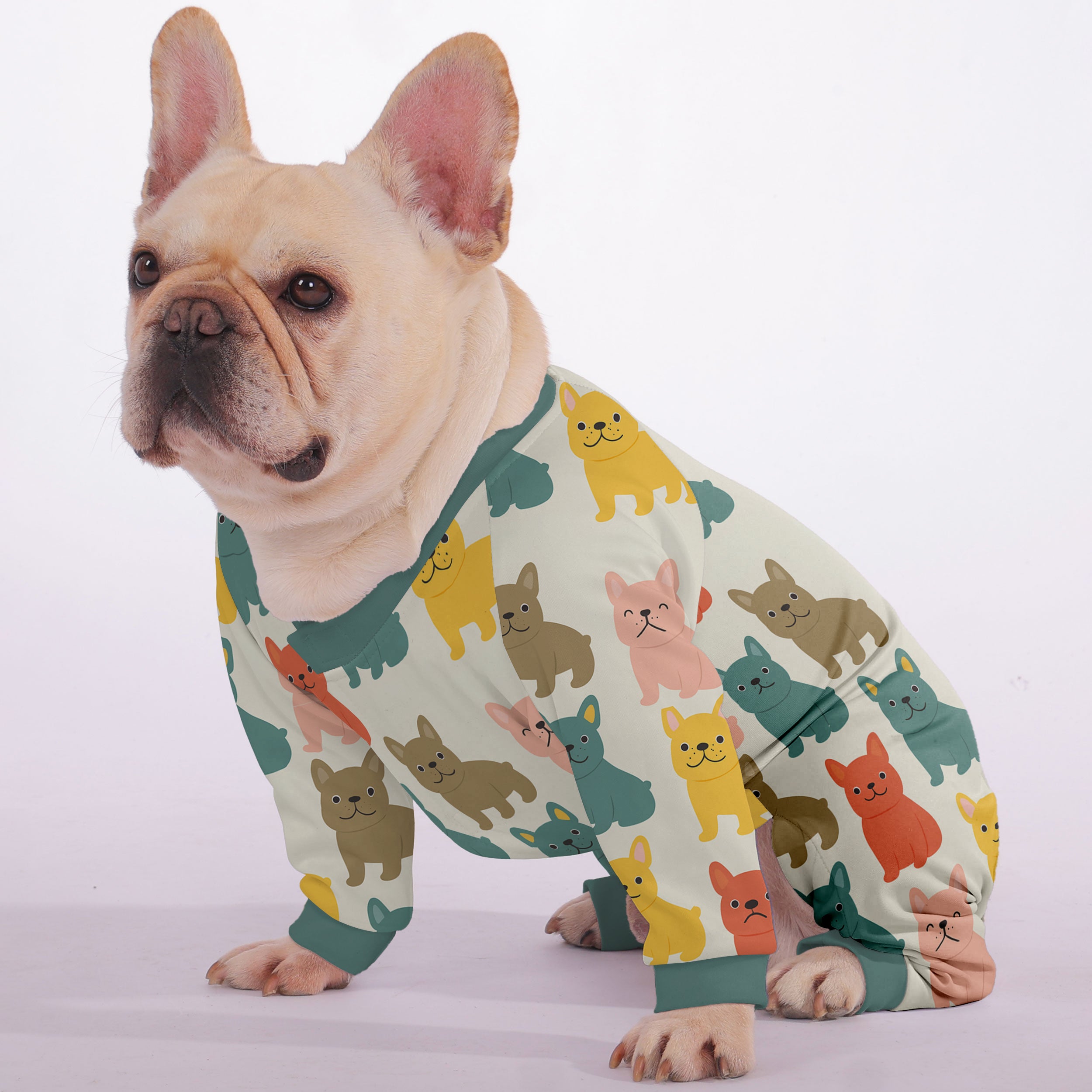 Ghost French Bulldog Cozy Sofa Bed for Short-Nosed Dogs-fadou