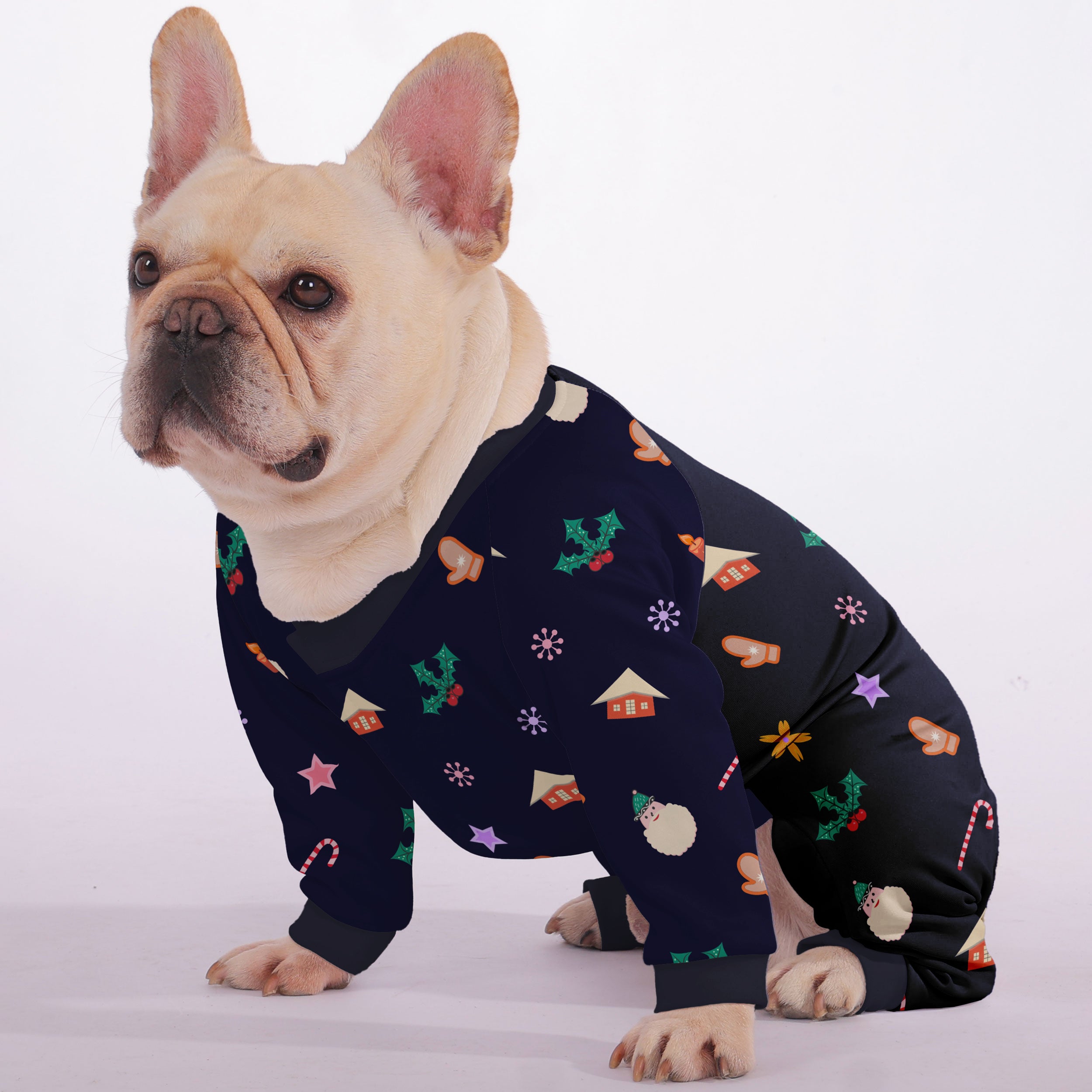 French Bulldog Christmas Dog Accessory for Brachycephalic Dogs-fadou