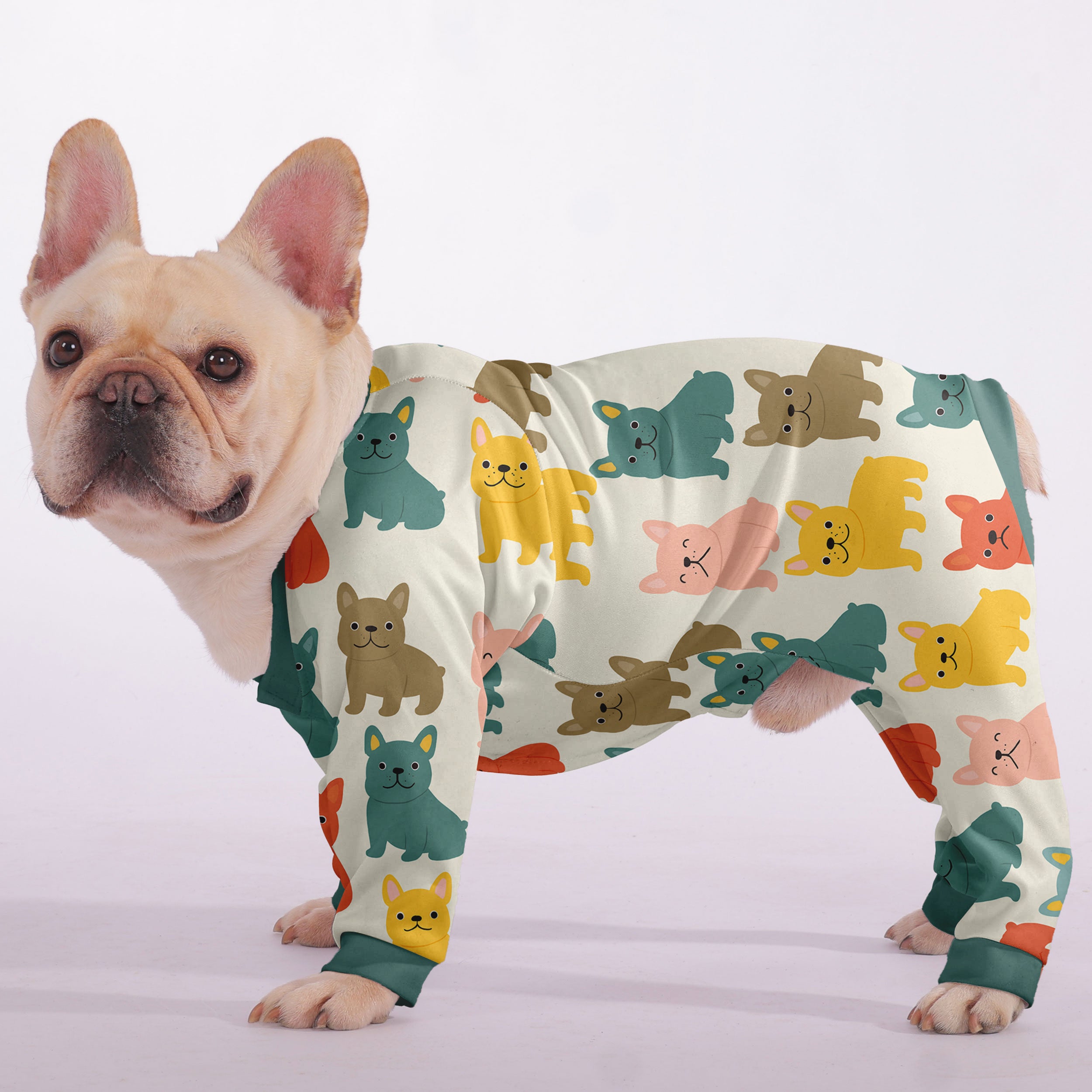 Ghost French Bulldog Cozy Sofa Bed for Short-Nosed Dogs-fadou
