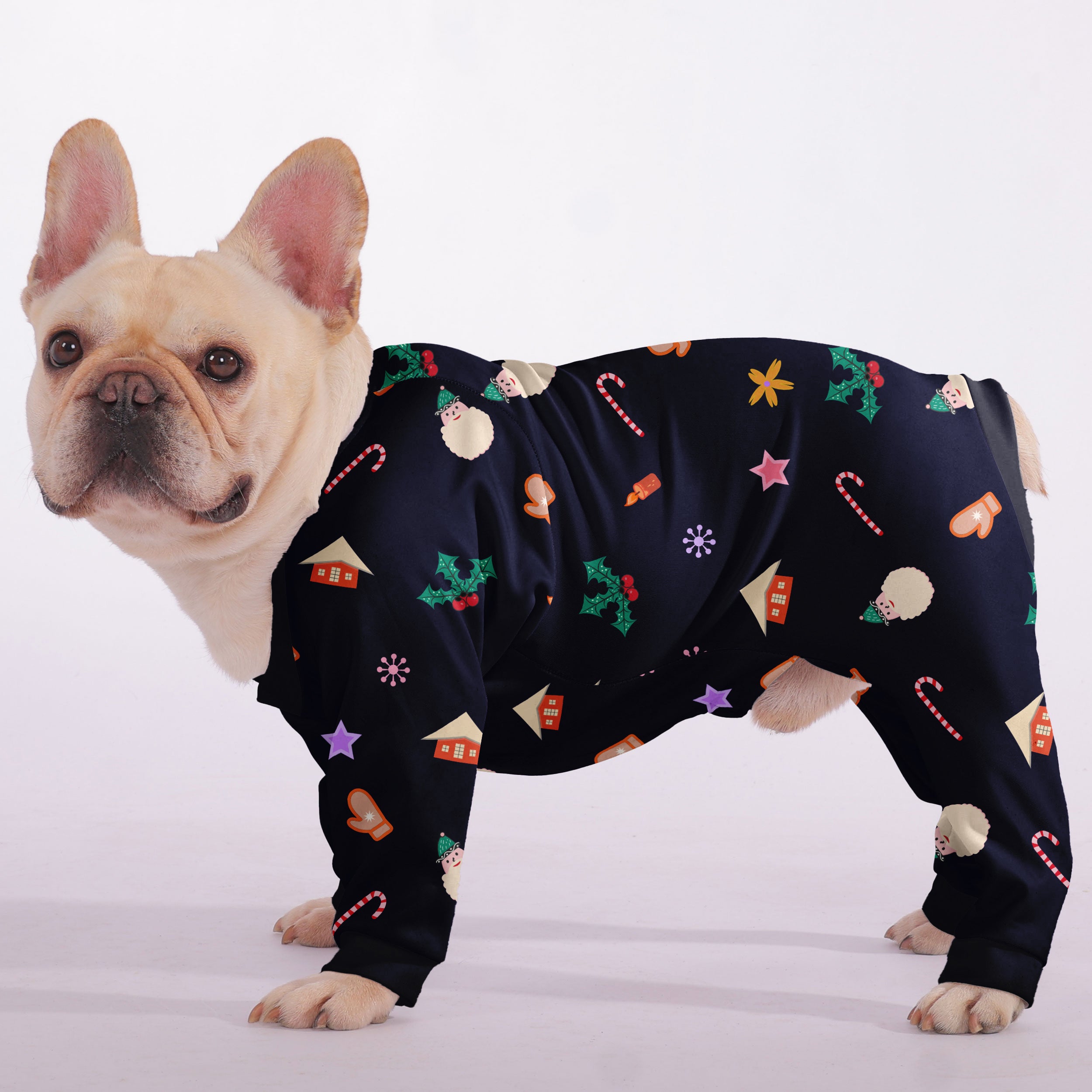 French Bulldog Christmas Dog Accessory for Brachycephalic Dogs-fadou