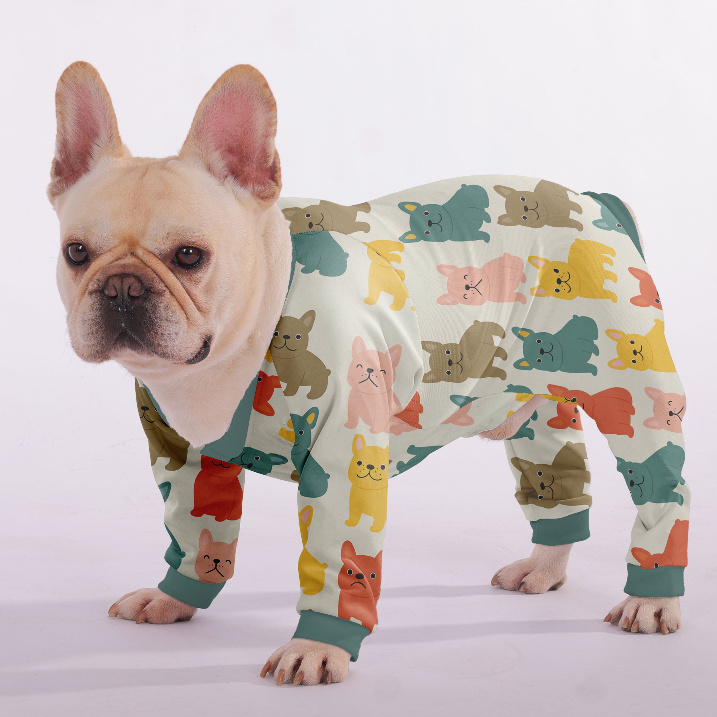 Ghost French Bulldog Cozy Sofa Bed for Short-Nosed Dogs-fadou