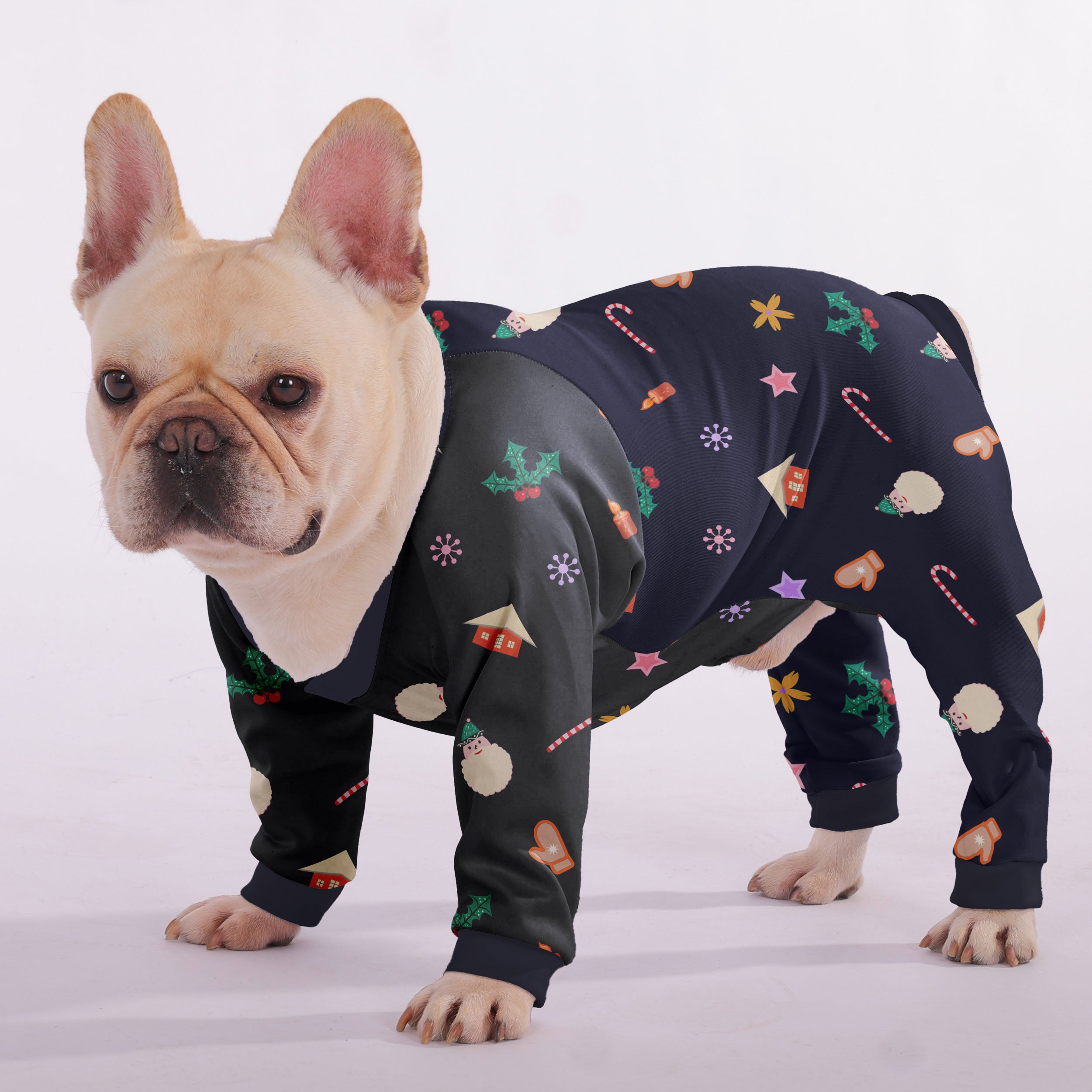 French Bulldog Christmas Dog Accessory for Brachycephalic Dogs-fadou
