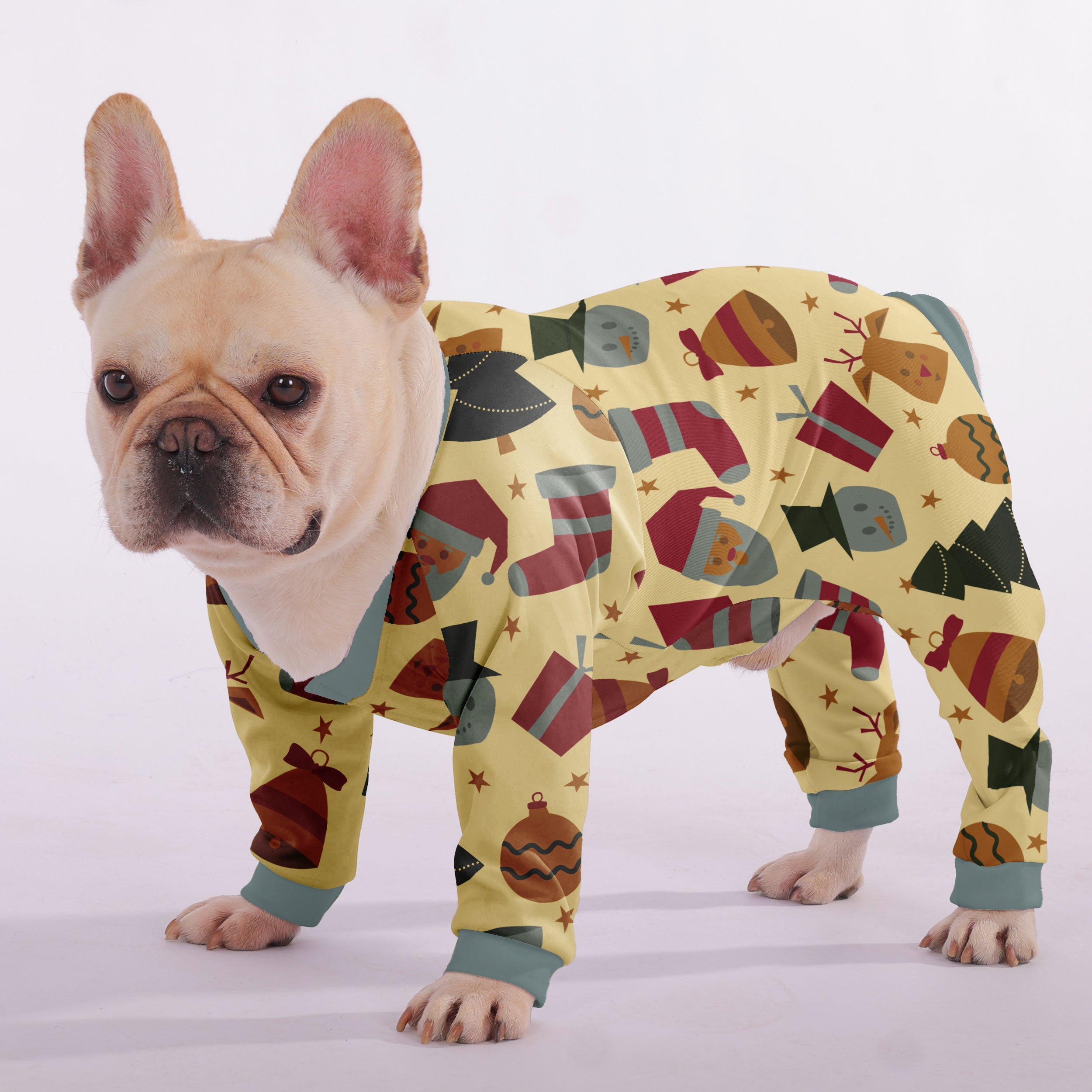 French Bulldog Christmas Dog Lounger for Short-Nosed Dogs-fadou