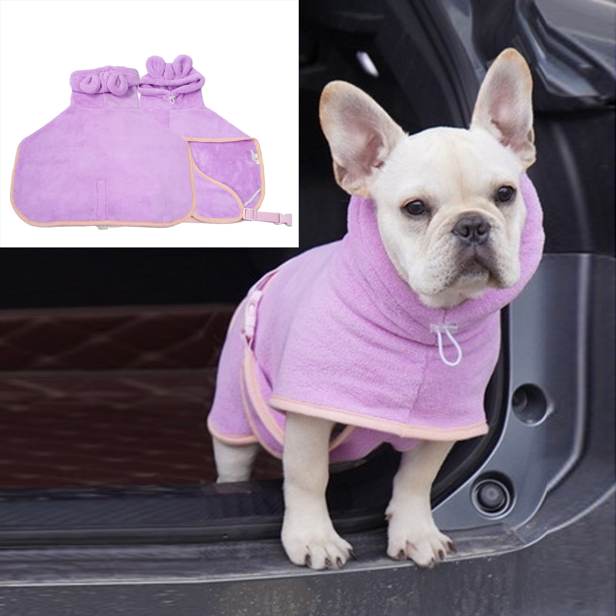 French Bulldog Absorbent Spa Loungewear for Bulldog Owners-fadou