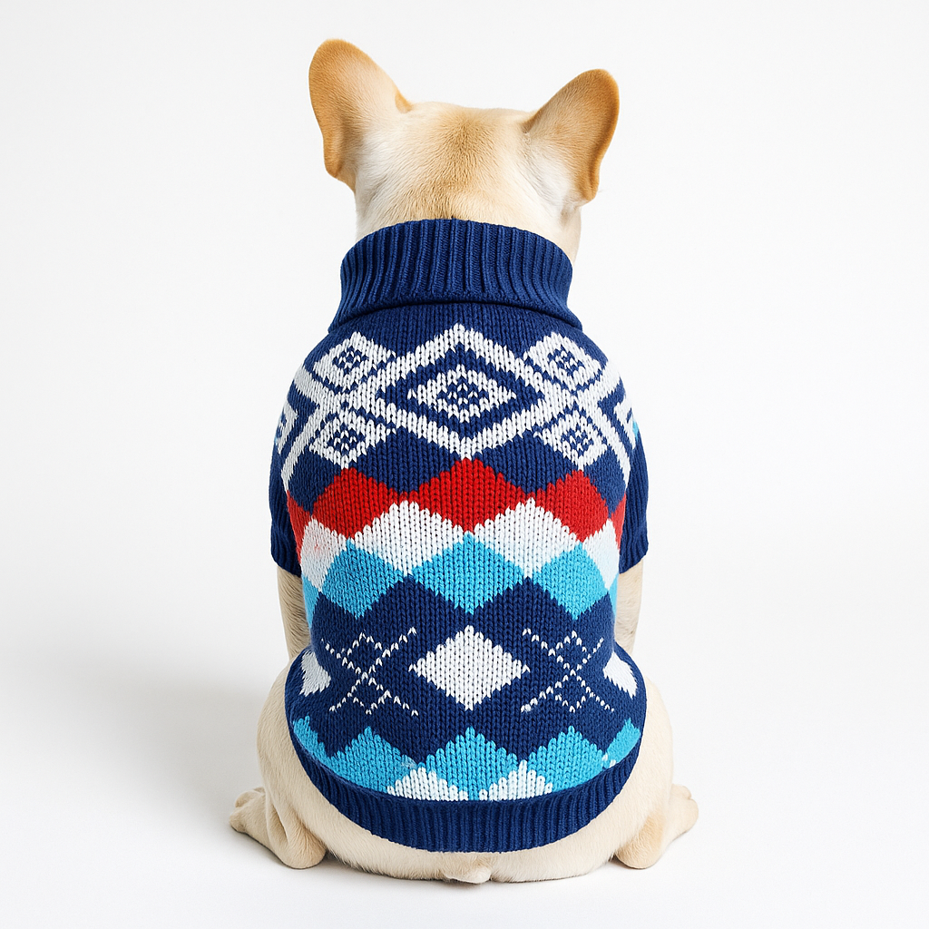 French Bulldog Winter Warm Knitwear for Training Sessions-fadou