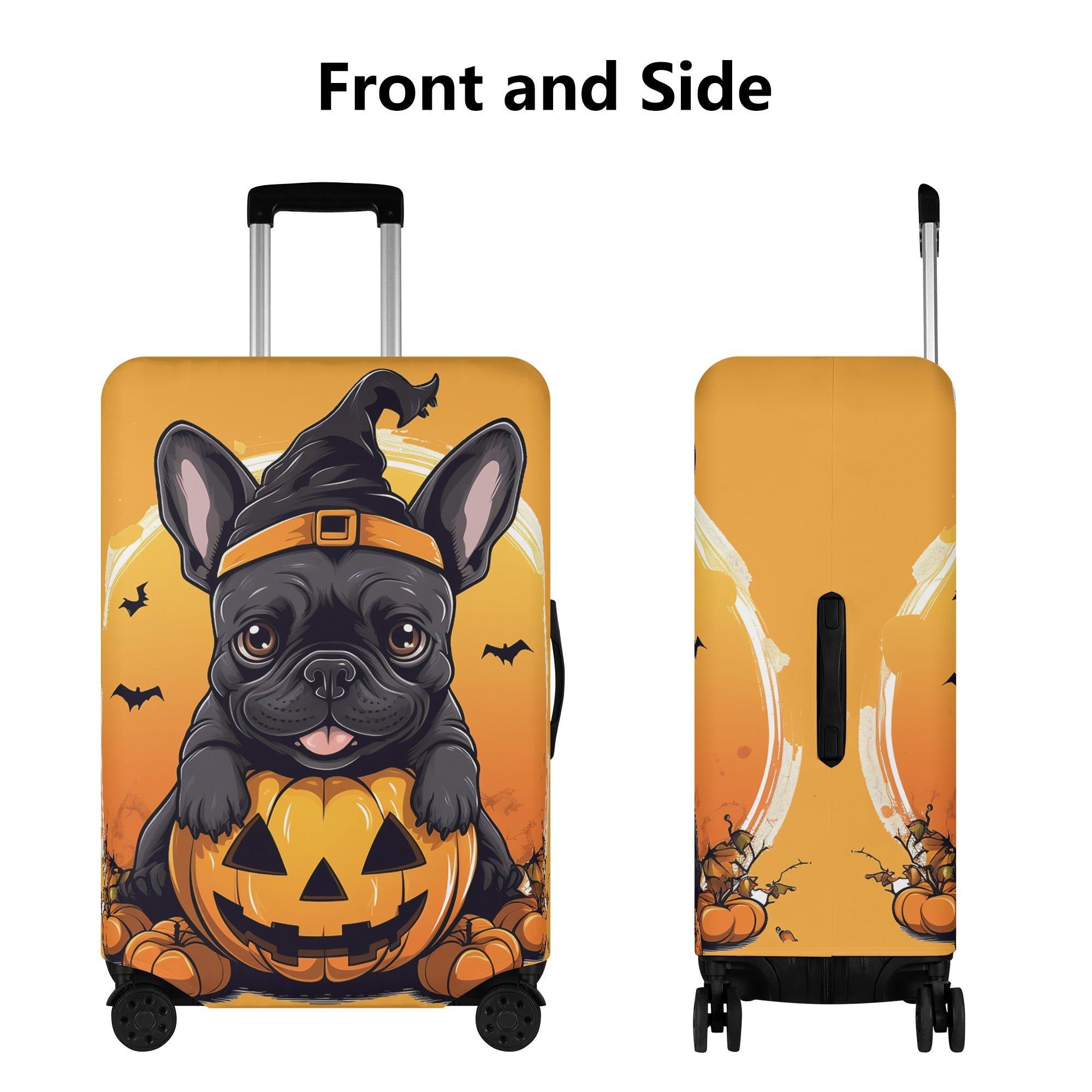 Halloween Vibes - Luggage Cover for Dog Lovers and Owners-fadou