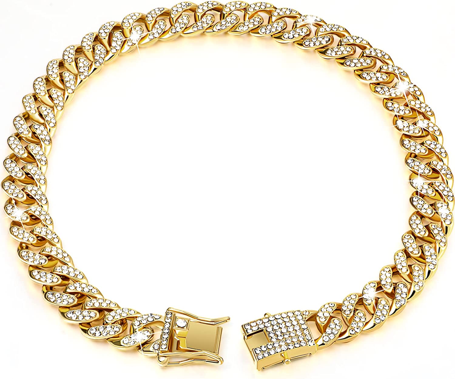 Frenchie Cuban Diamond Necklace Chain for Frenchie Enthusiasts-fadou