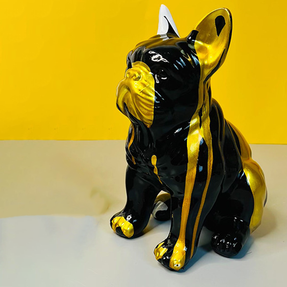 French Bulldog Sitting Statue Charming Living Room Decor for Pet Parents-fadou