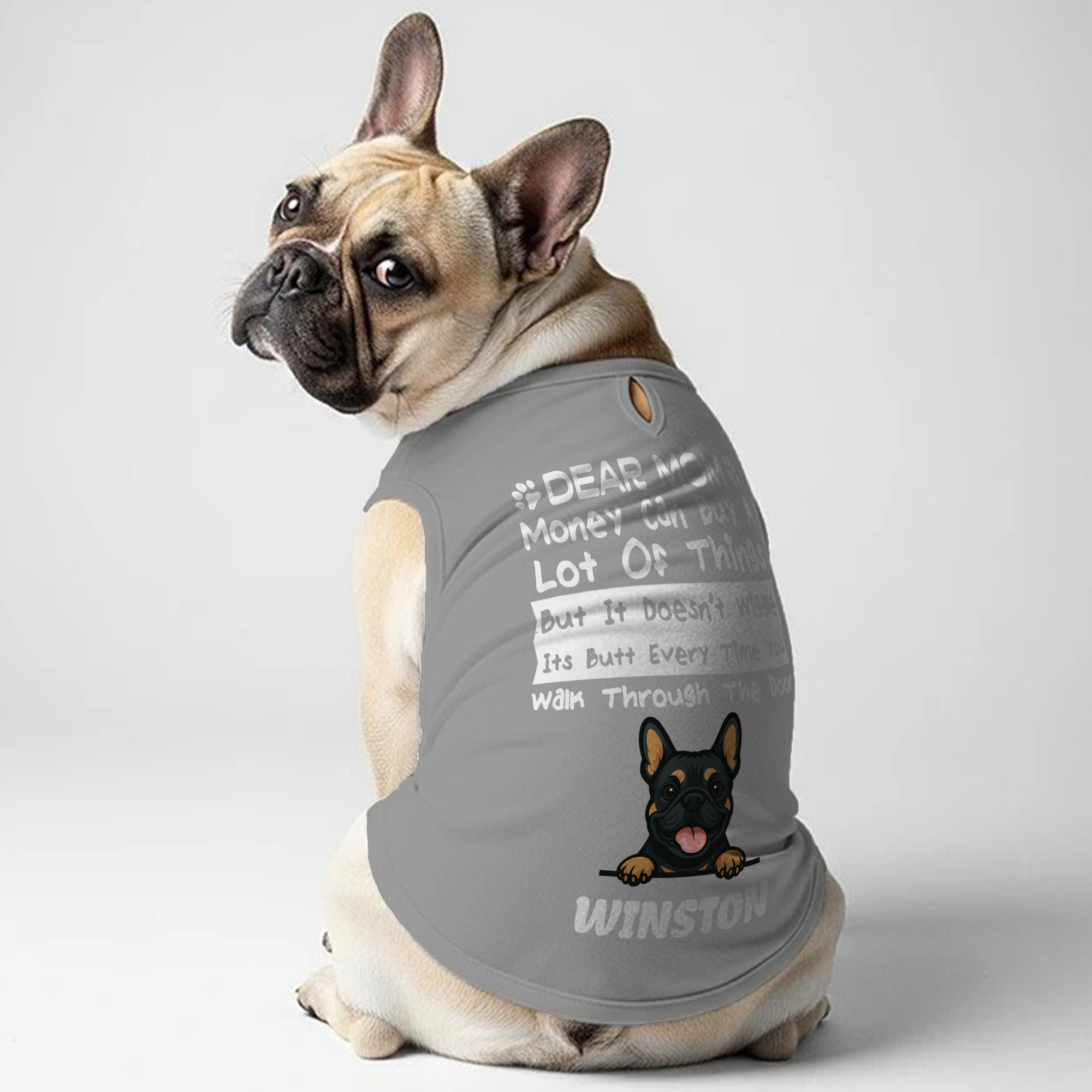French Bulldog Personalized Dog Lover Tee for Frenchie Enthusiasts-fadou