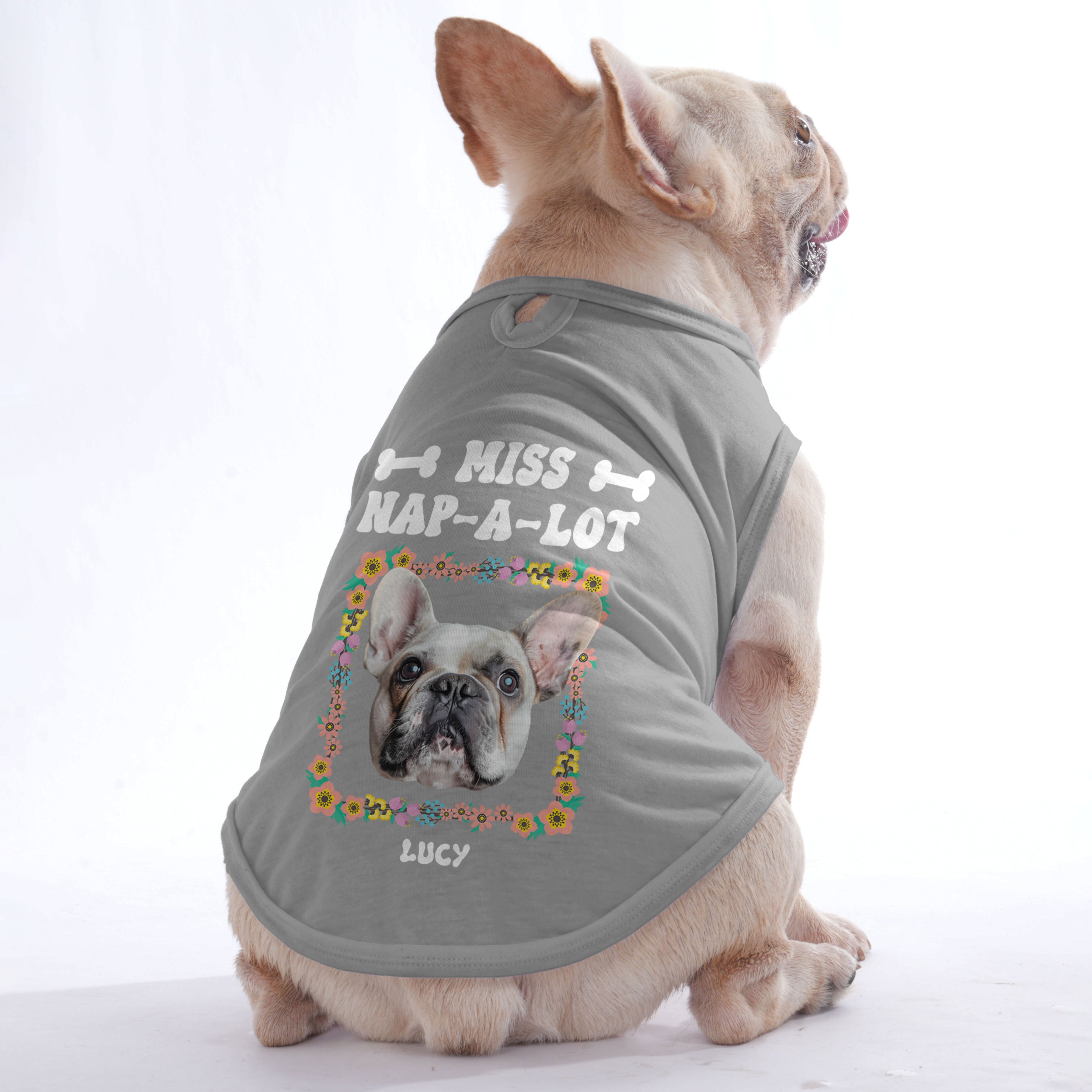 Miss Personalized Dog Lover Tee for Frenchie Enthusiasts-fadou