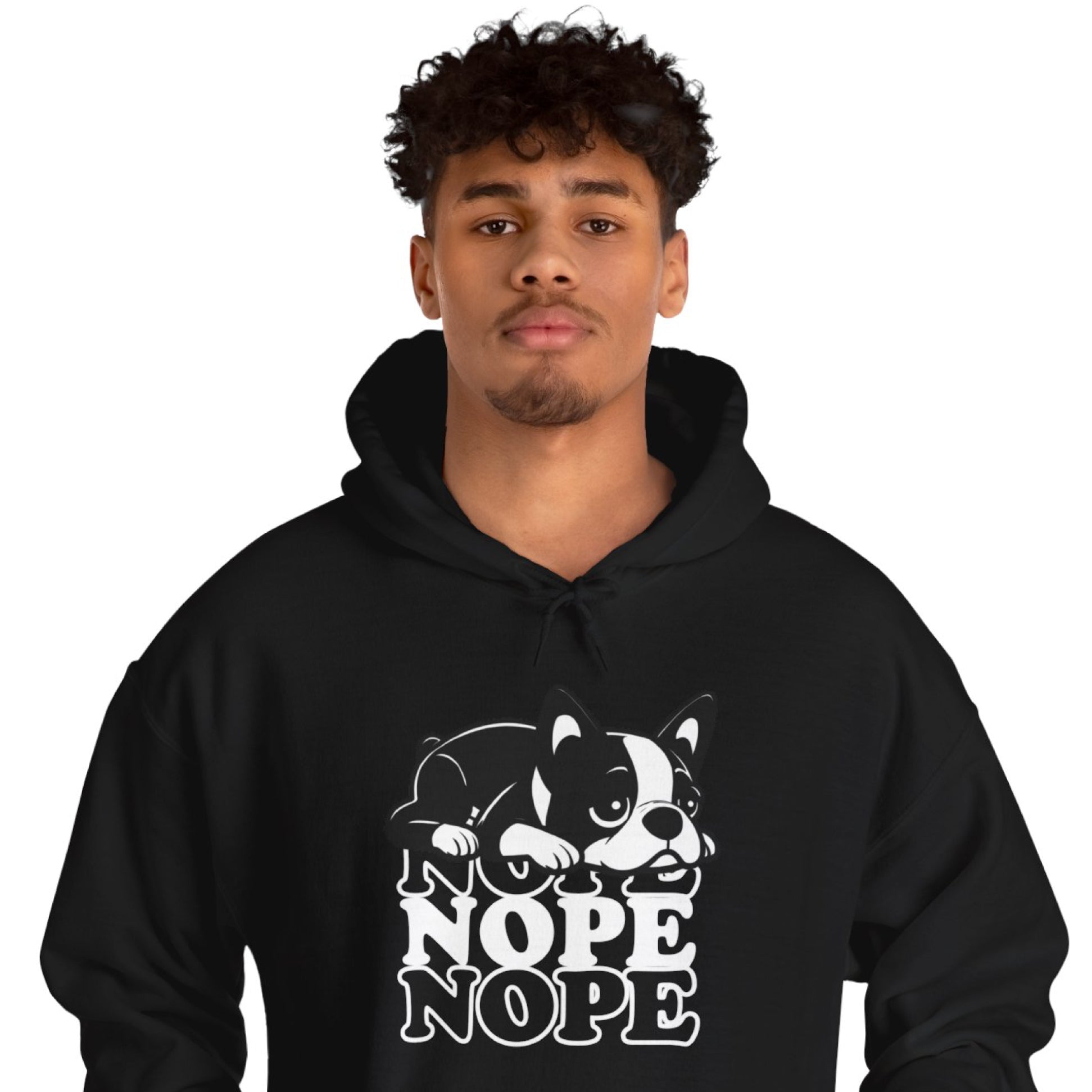 Pokey French Bulldog Fleece Hoodie for Frenchie Enthusiasts-fadou