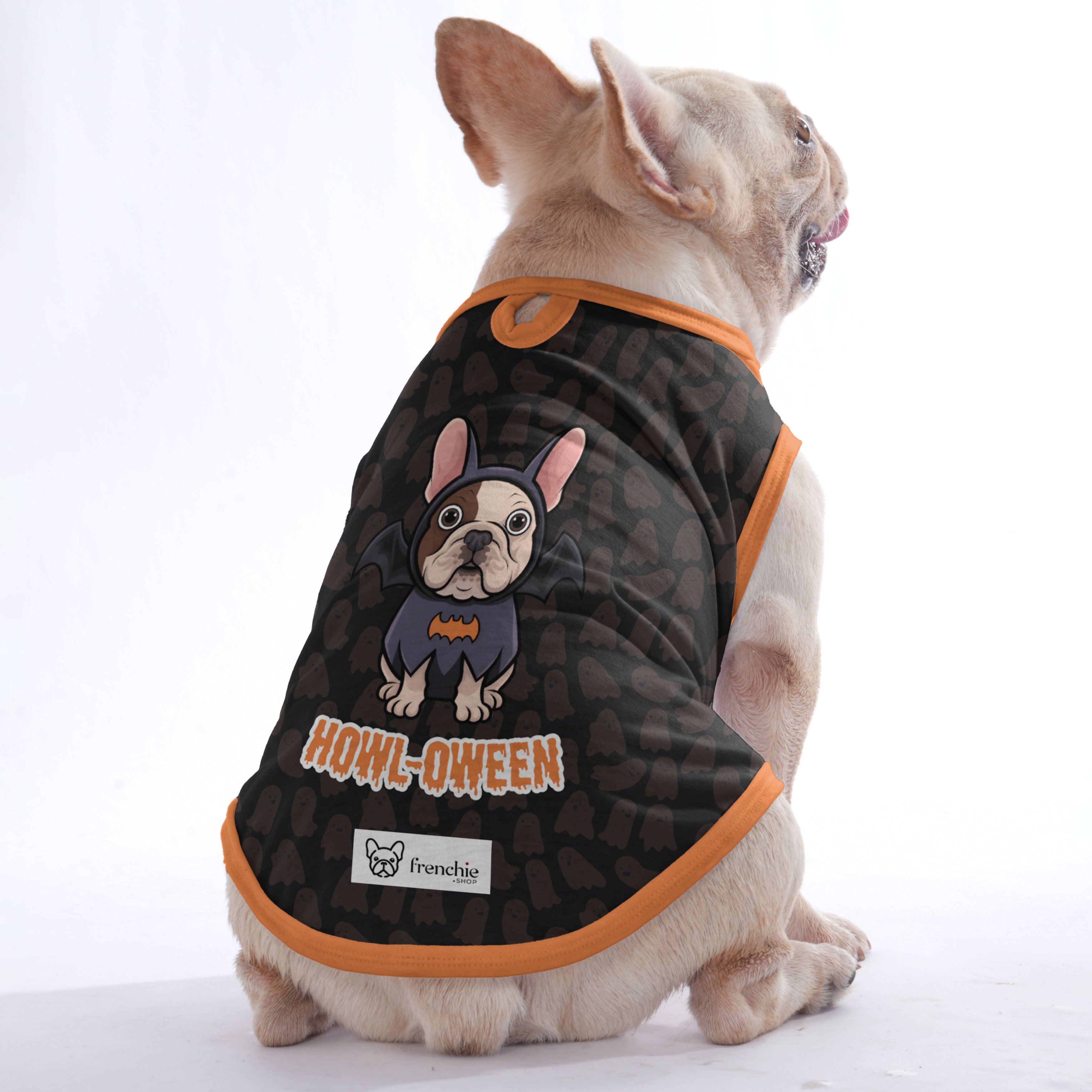 French Bulldog Halloween Dog Outfit for Short-Nosed Dogs-fadou