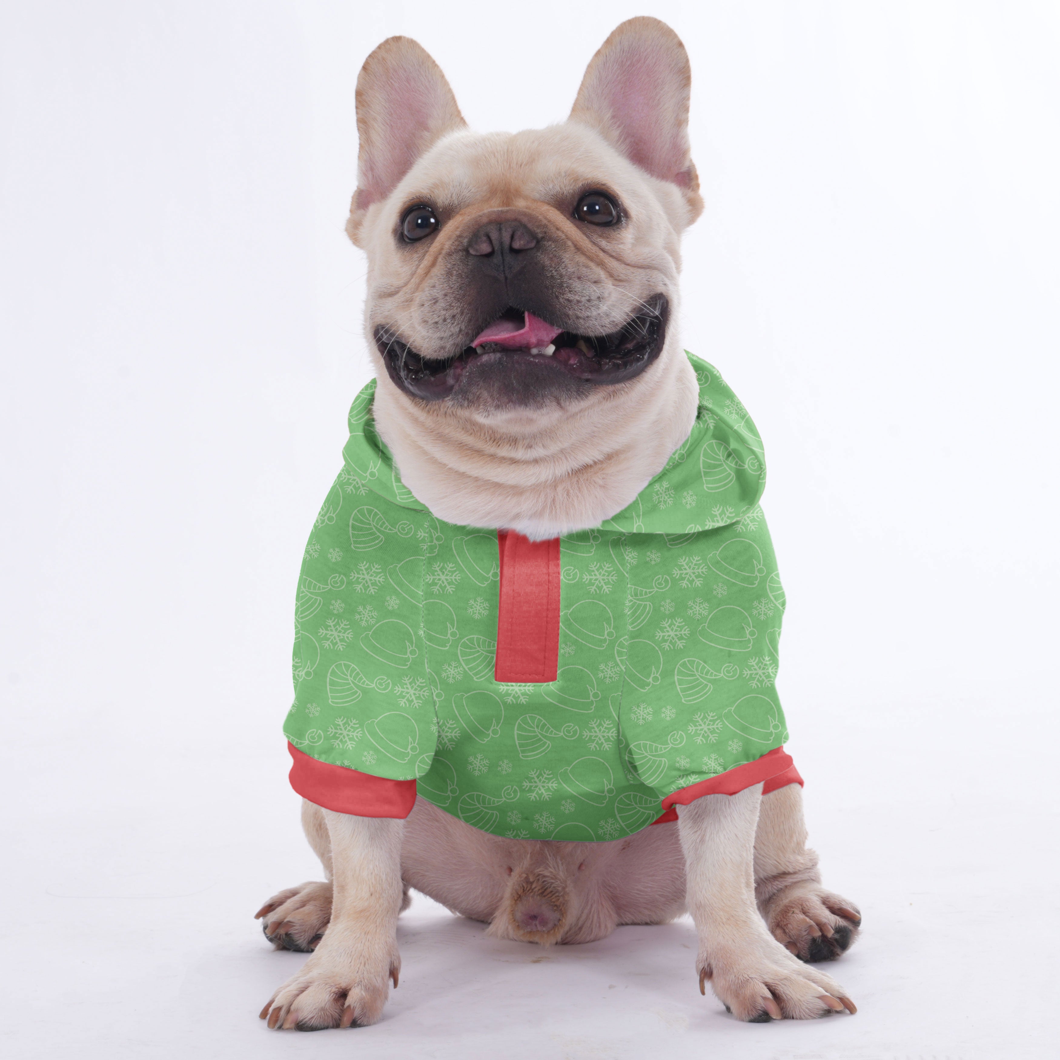 Sapphire French Bulldog Dog Hoodie for Flat-Face Breeds-fadou