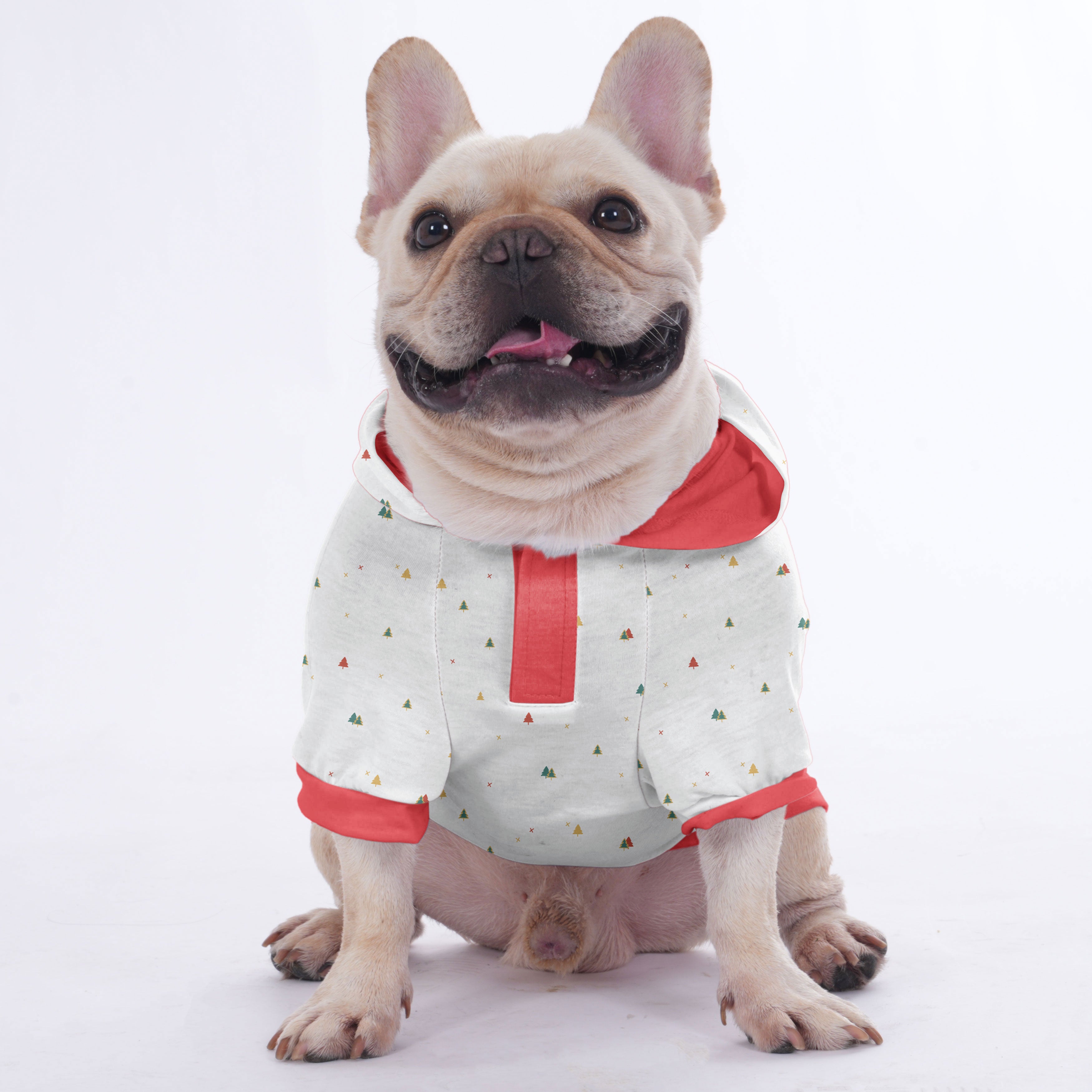 Soot French Bulldog Fleece Hoodie for Training Sessions-fadou