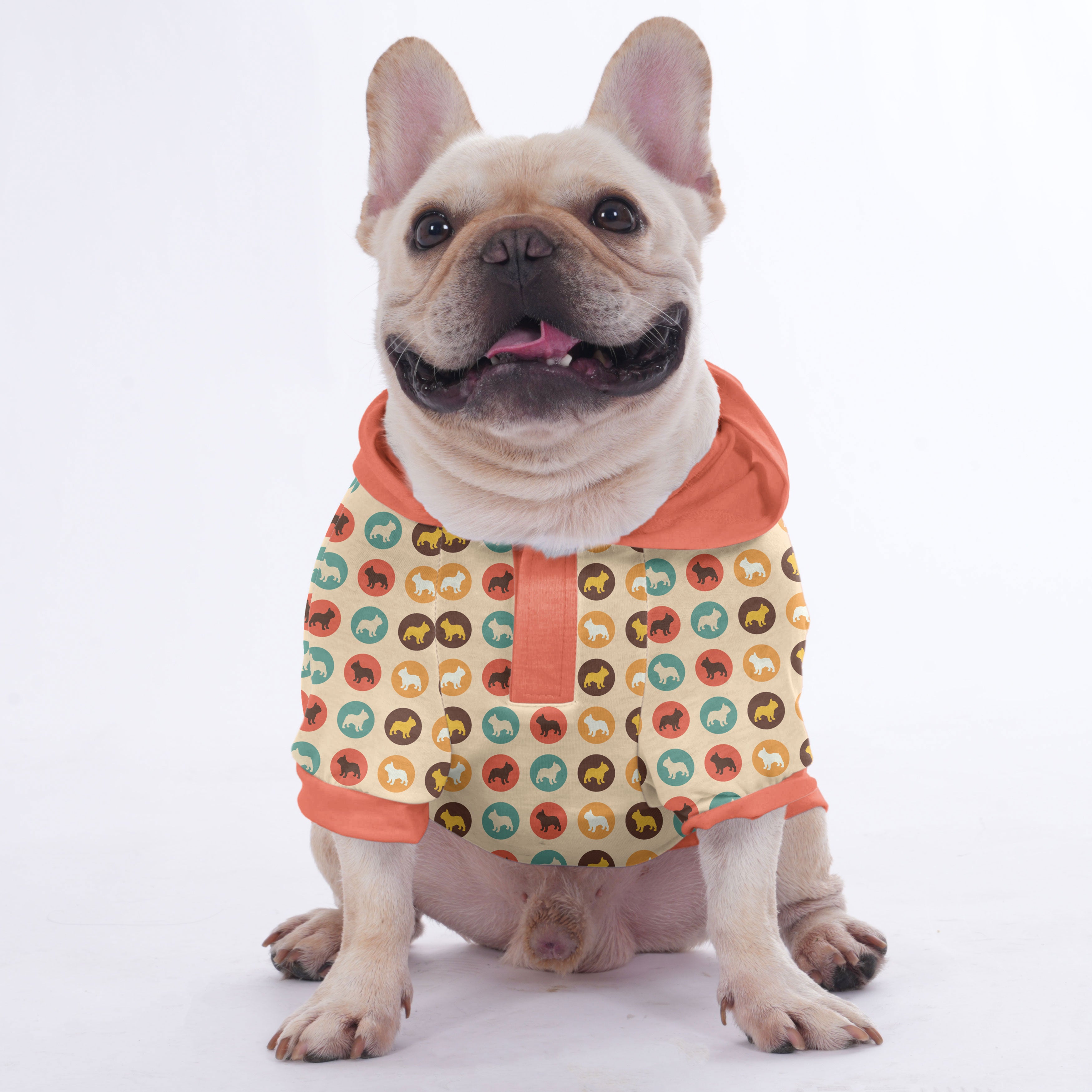 Charcoal Frenchie Pet Sweatshirt for Brachycephalic Dogs-fadou