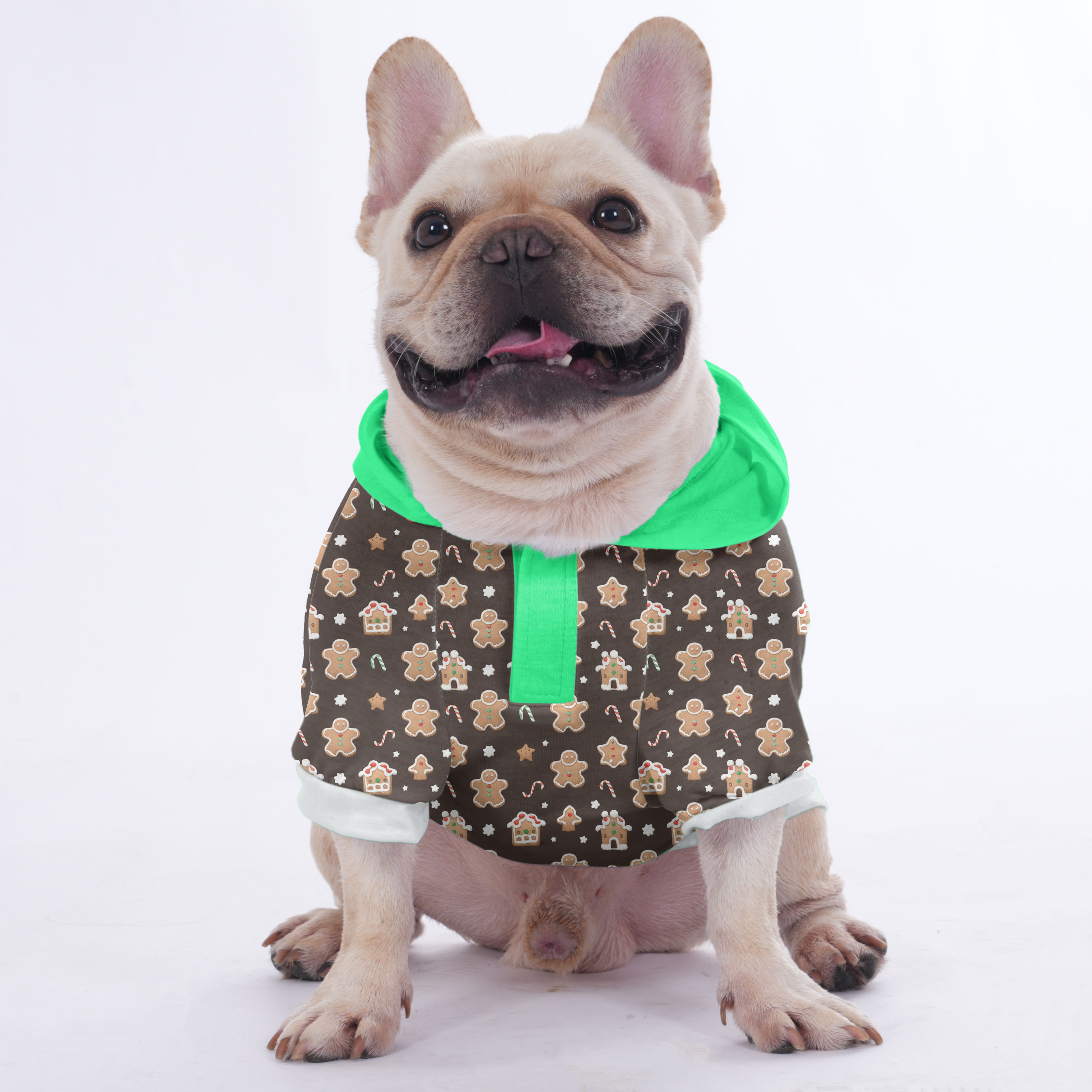 Limo French Bulldog Fleece Hoodie for Brachycephalic Dogs-fadou