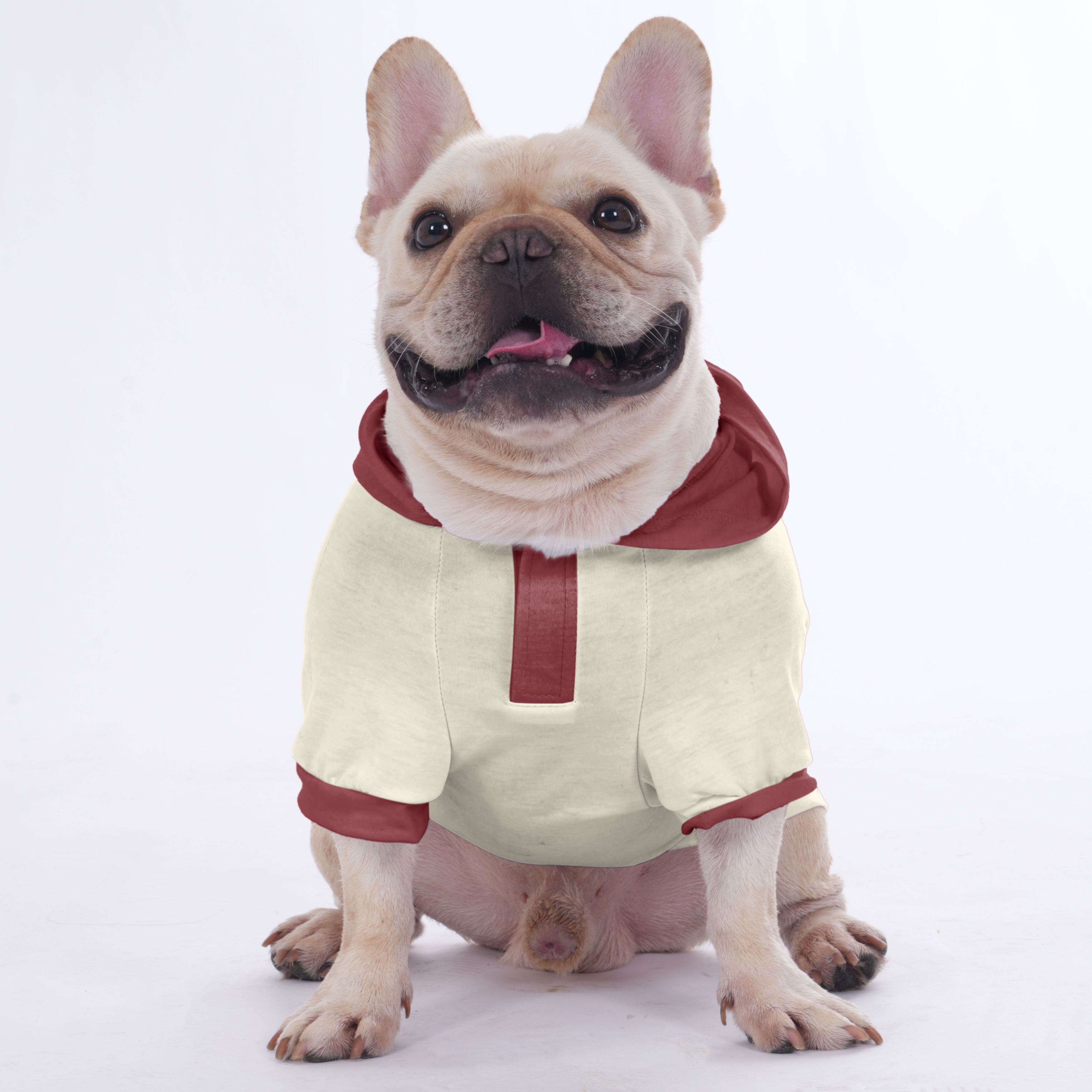 Sissy French Bulldog Fleece Hoodie for Frenchie Enthusiasts-fadou