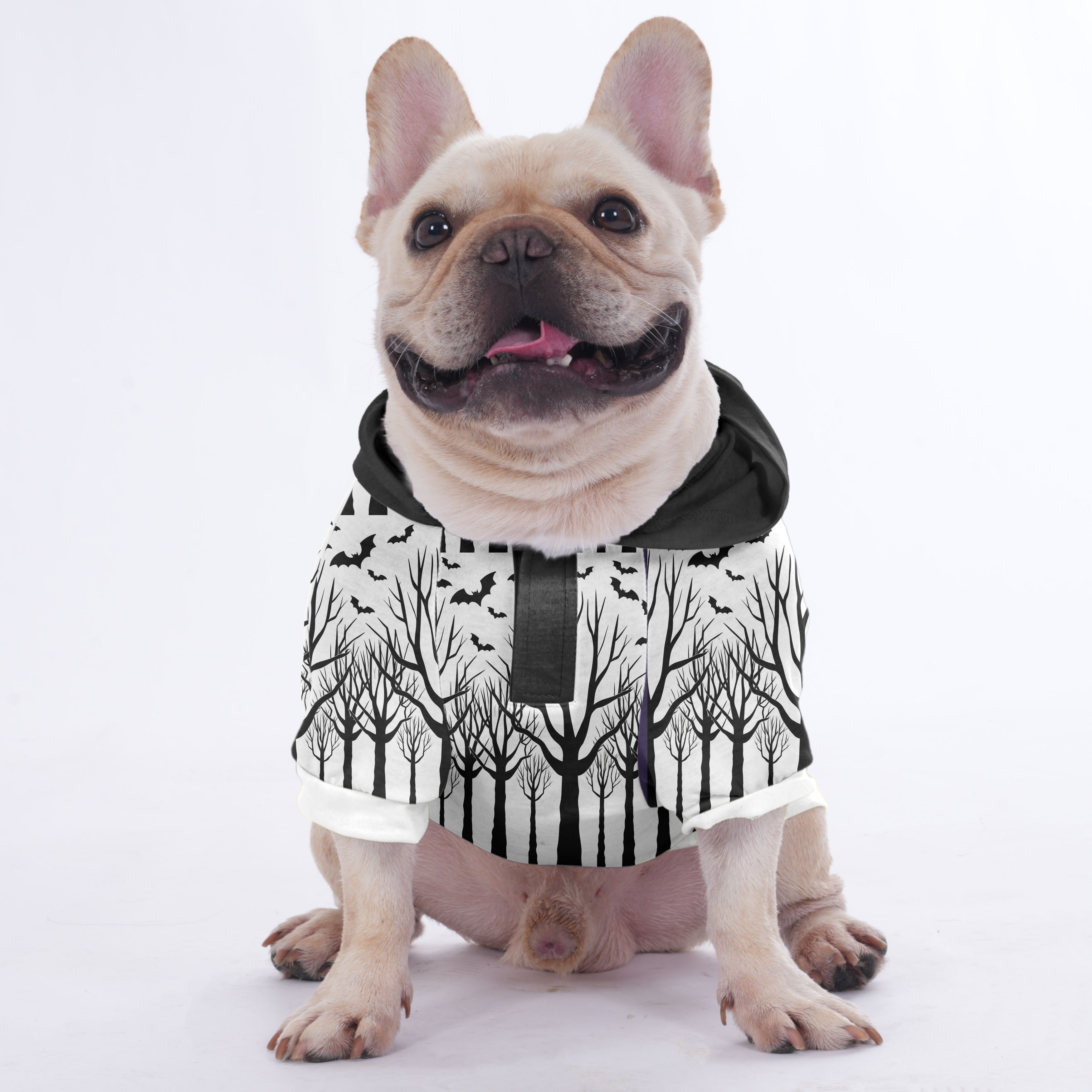 Chi French Bulldog Fleece Hoodie for Brachycephalic Dogs-fadou