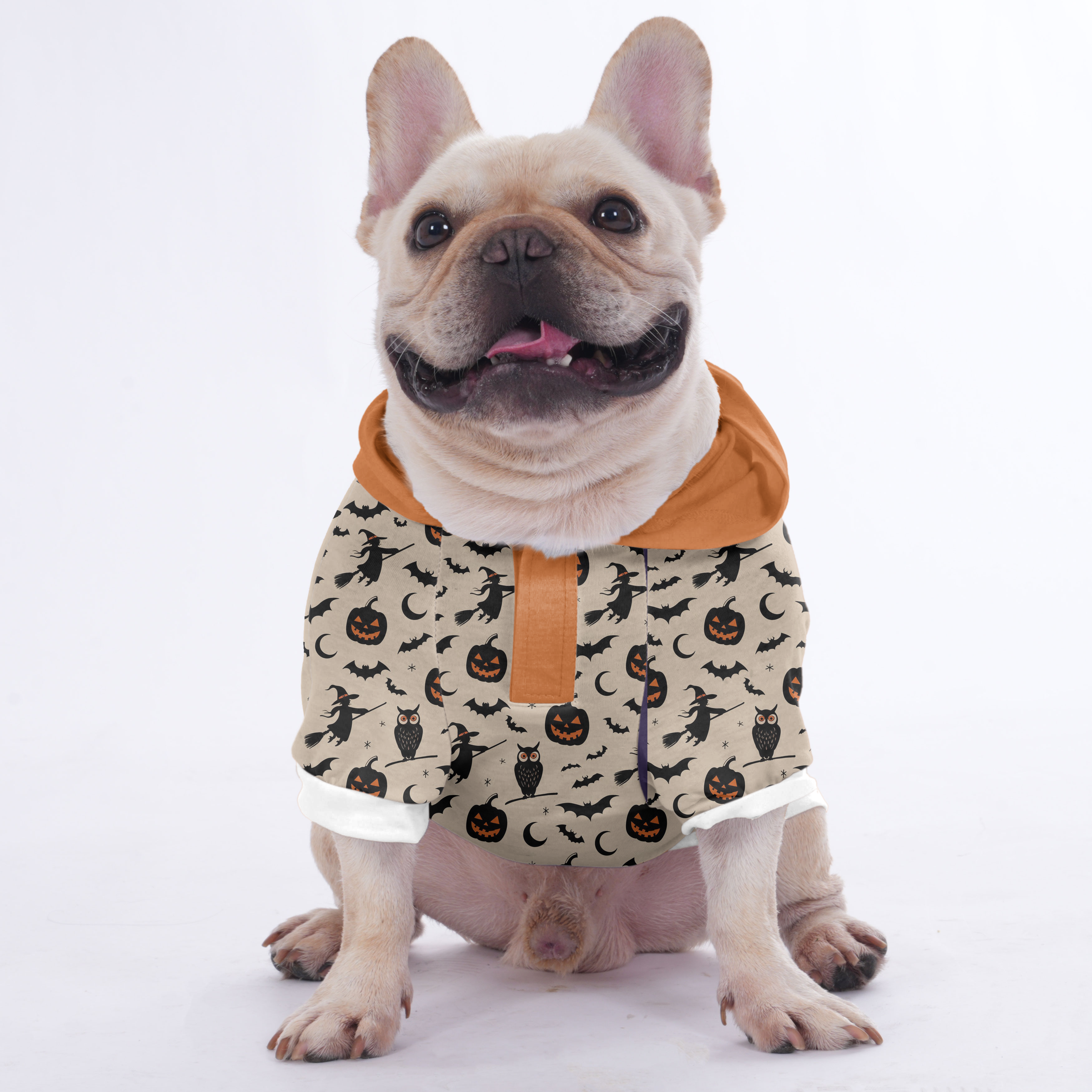 Stew French Bulldog Fleece Hoodie for Training Sessions-fadou