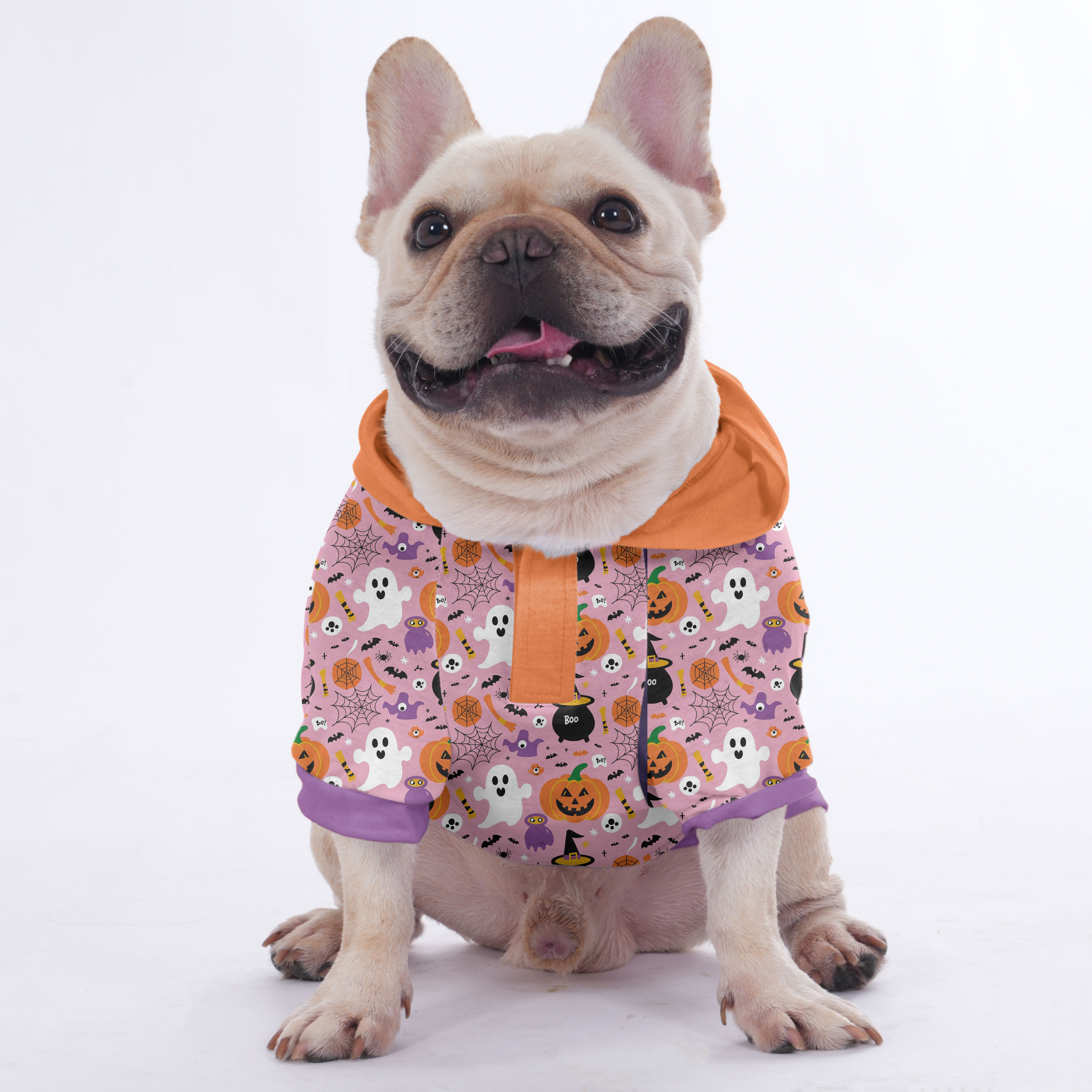 Checo French Bulldog Fleece Hoodie for Training Sessions-fadou