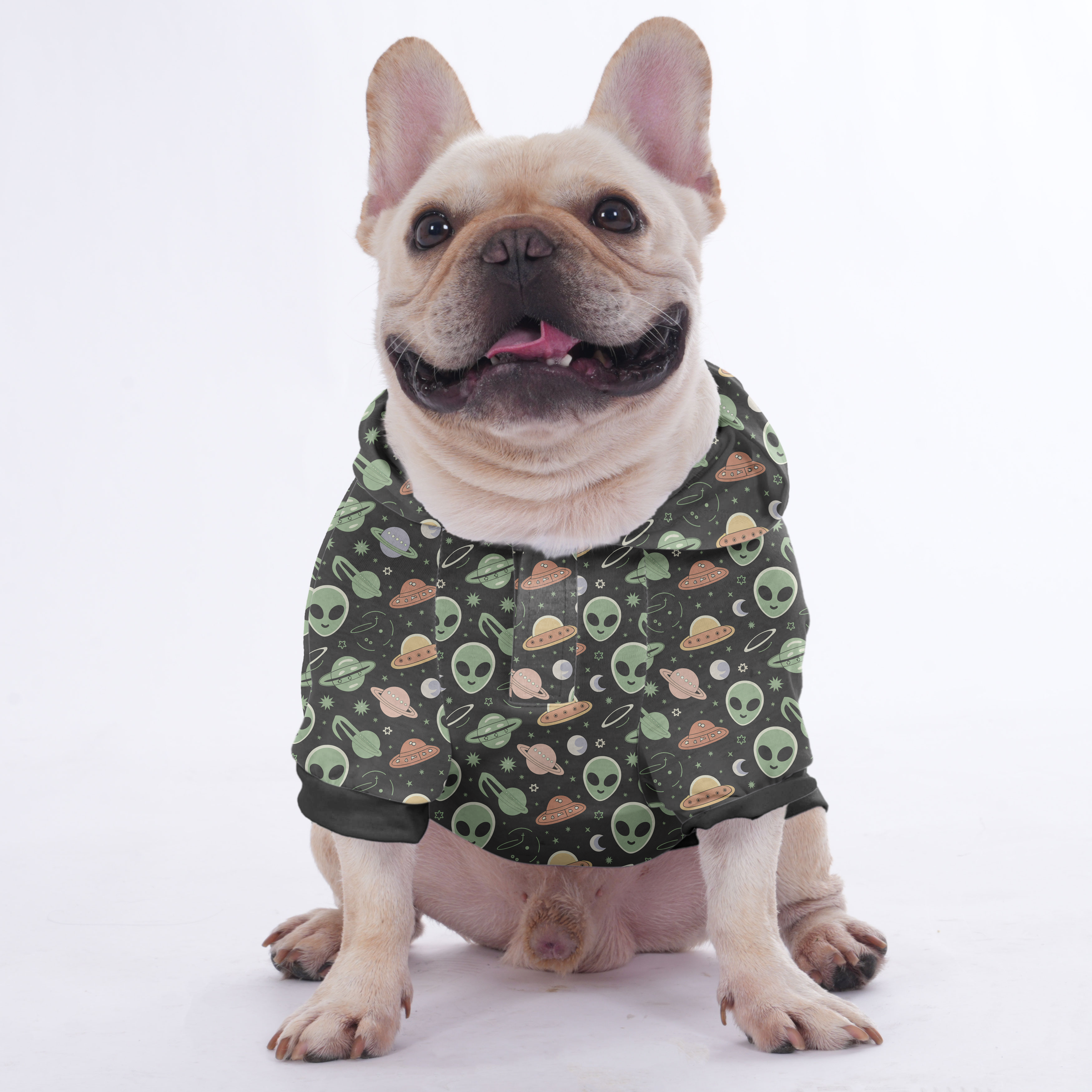 The French Bulldog Fleece Hoodie for Brachycephalic Dogs-fadou