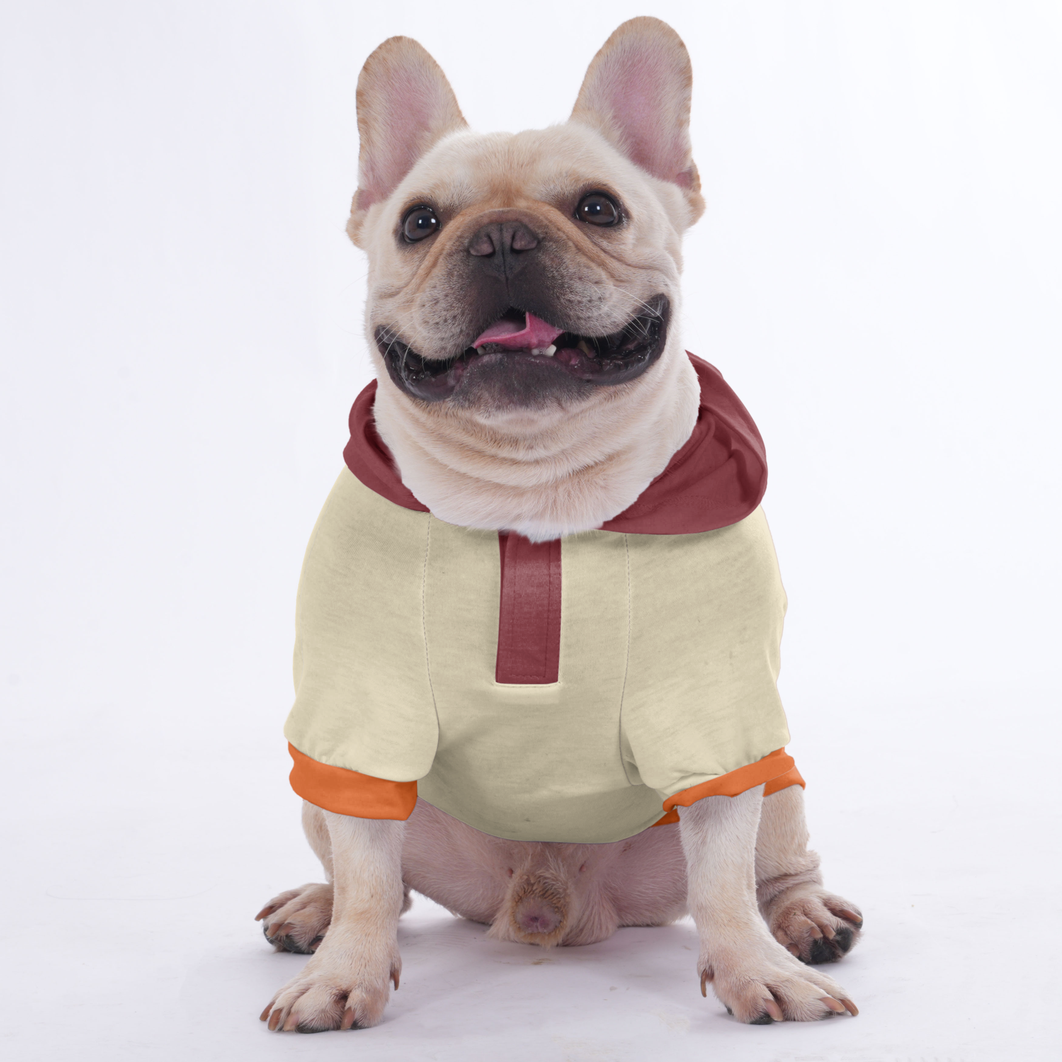 Frankie French Bulldog Dog Hoodie for Brachycephalic Dogs-fadou
