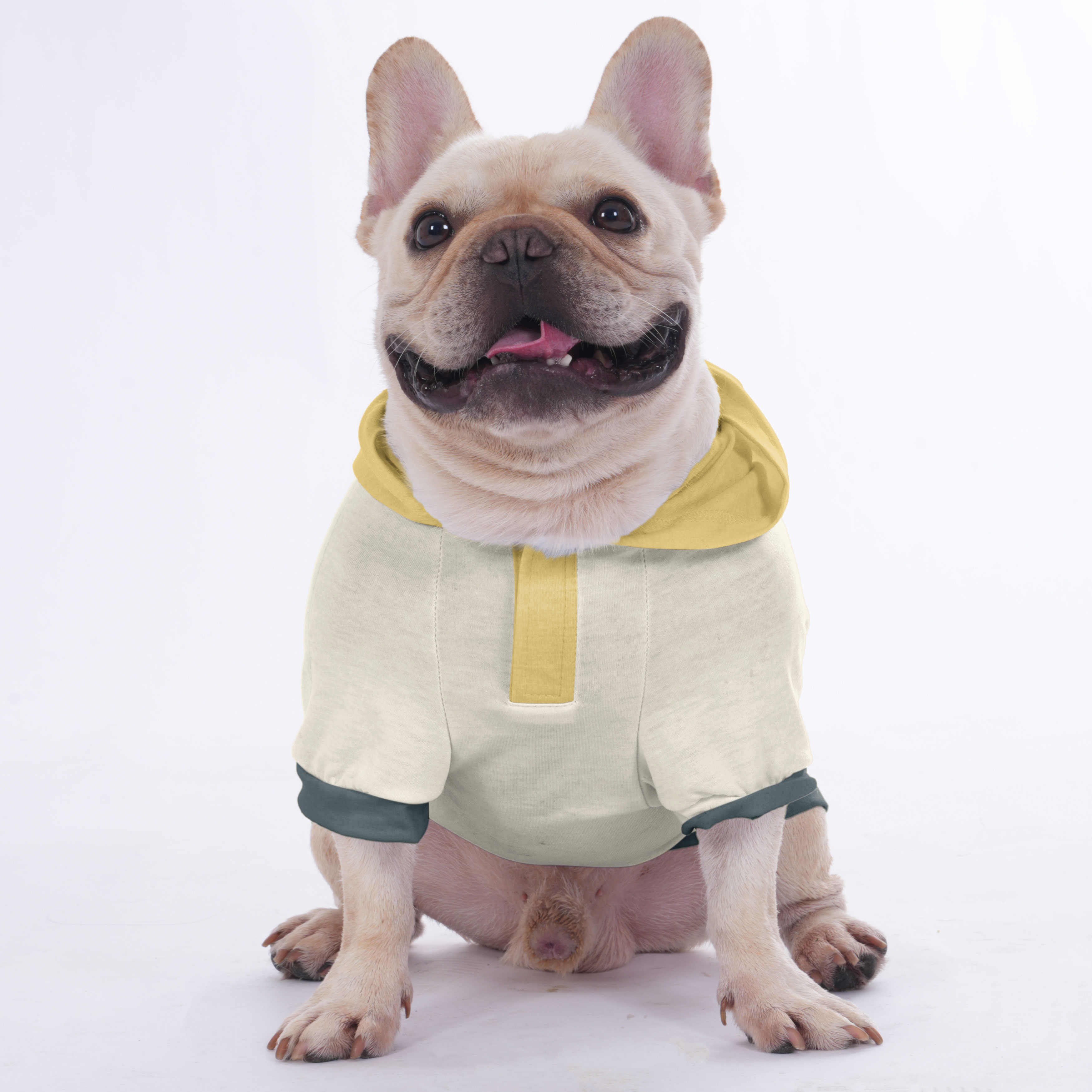 Shelby French Bulldog Fleece Hoodie for Outdoor Adventures-fadou